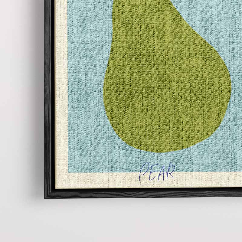 Moderne Peer Illustratie – canvas wanddecoratie in portret formaat