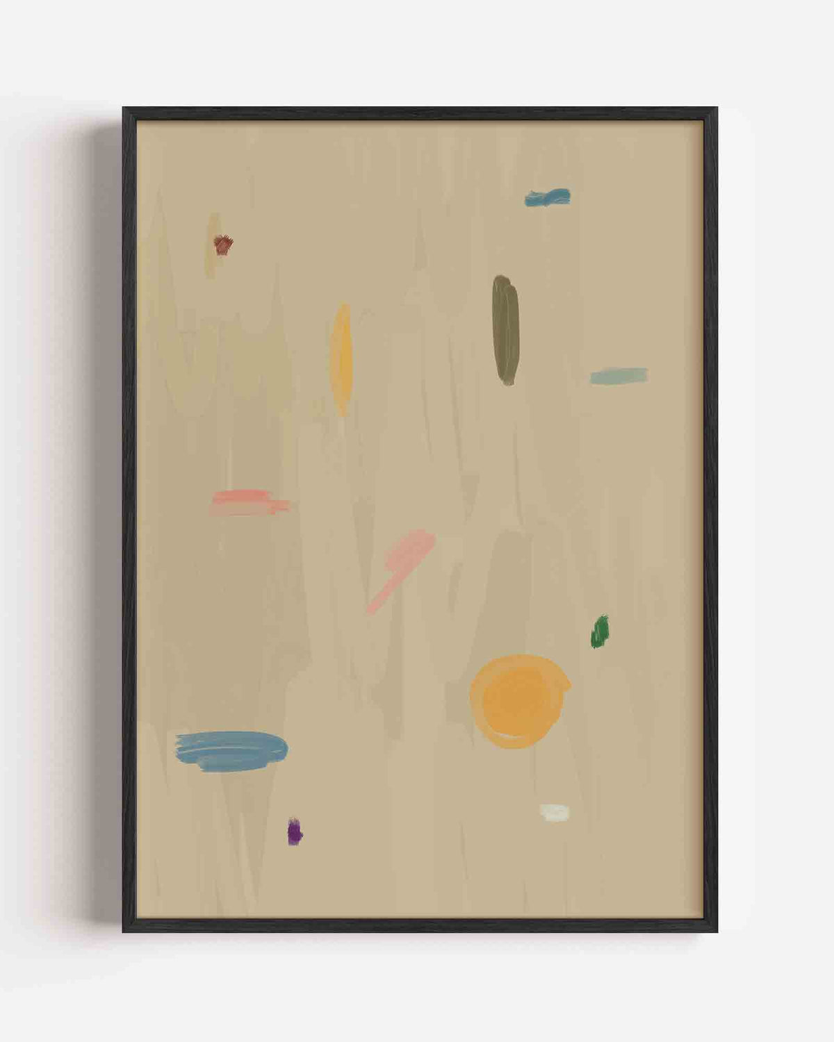 Abstracte vormen – hedendaagse illustratie portret poster als wanddecoratie