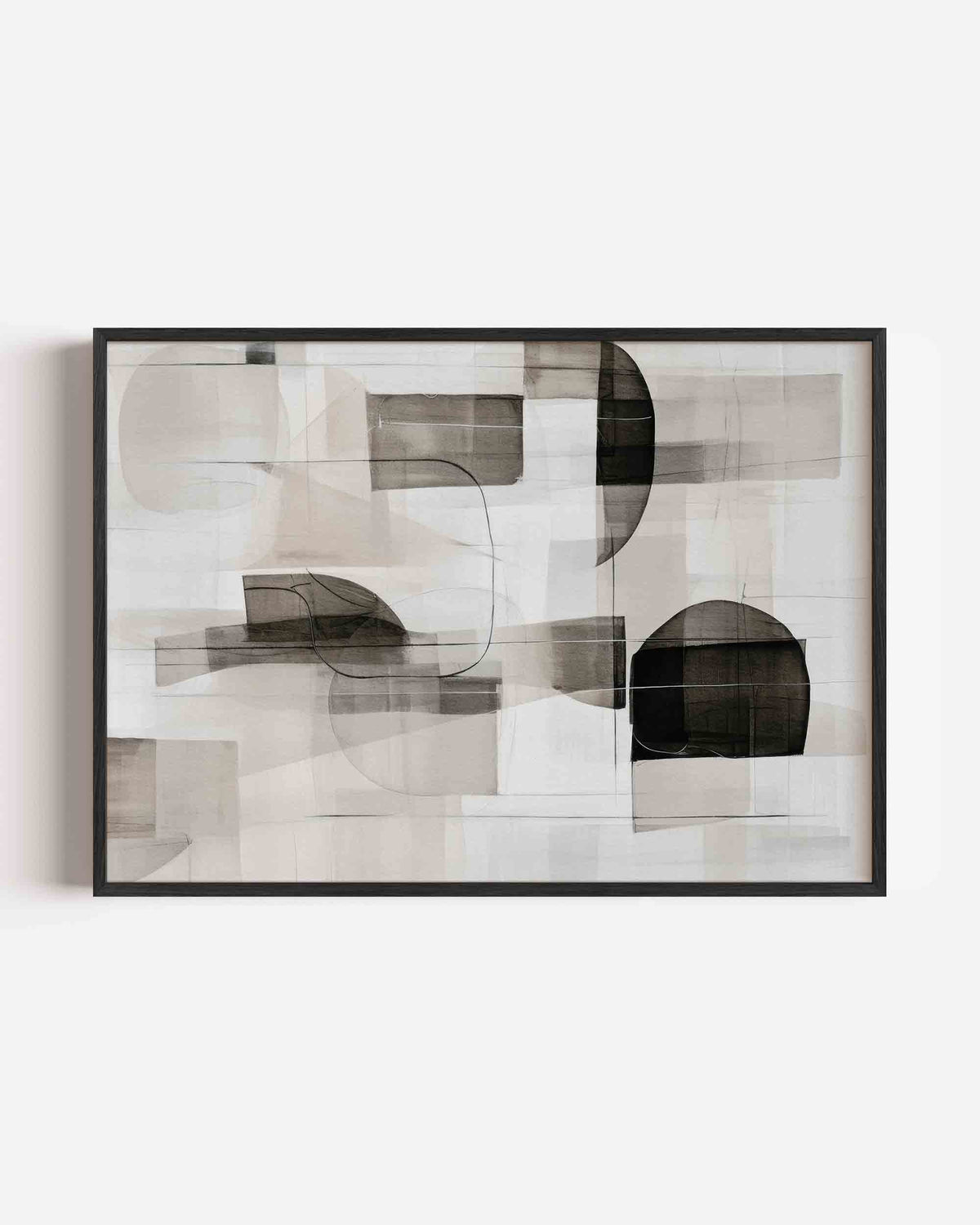 Abstracte vormen – abstracte landscape poster als wanddecoratie