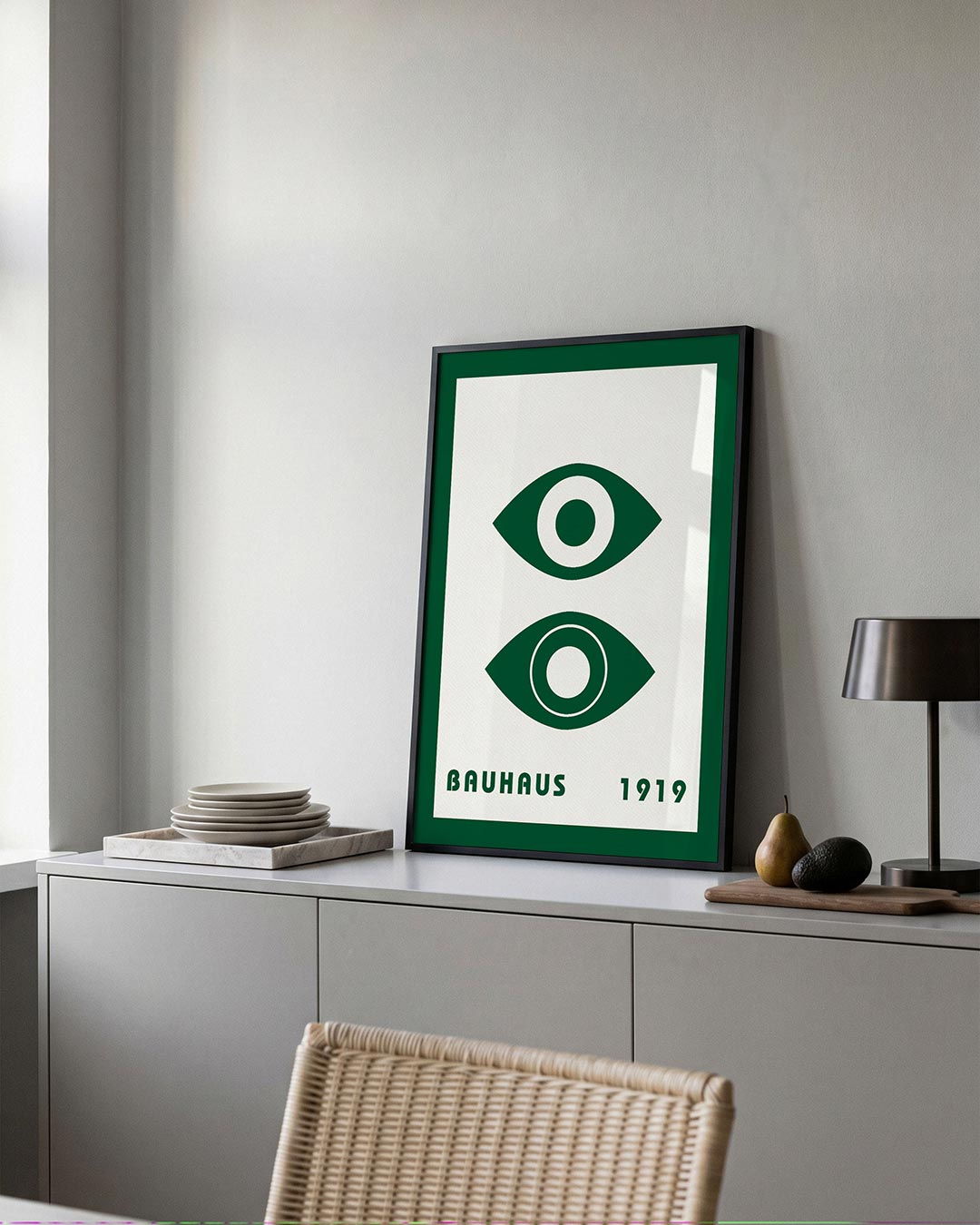 – moderne Bauhaus wandkunst als poster