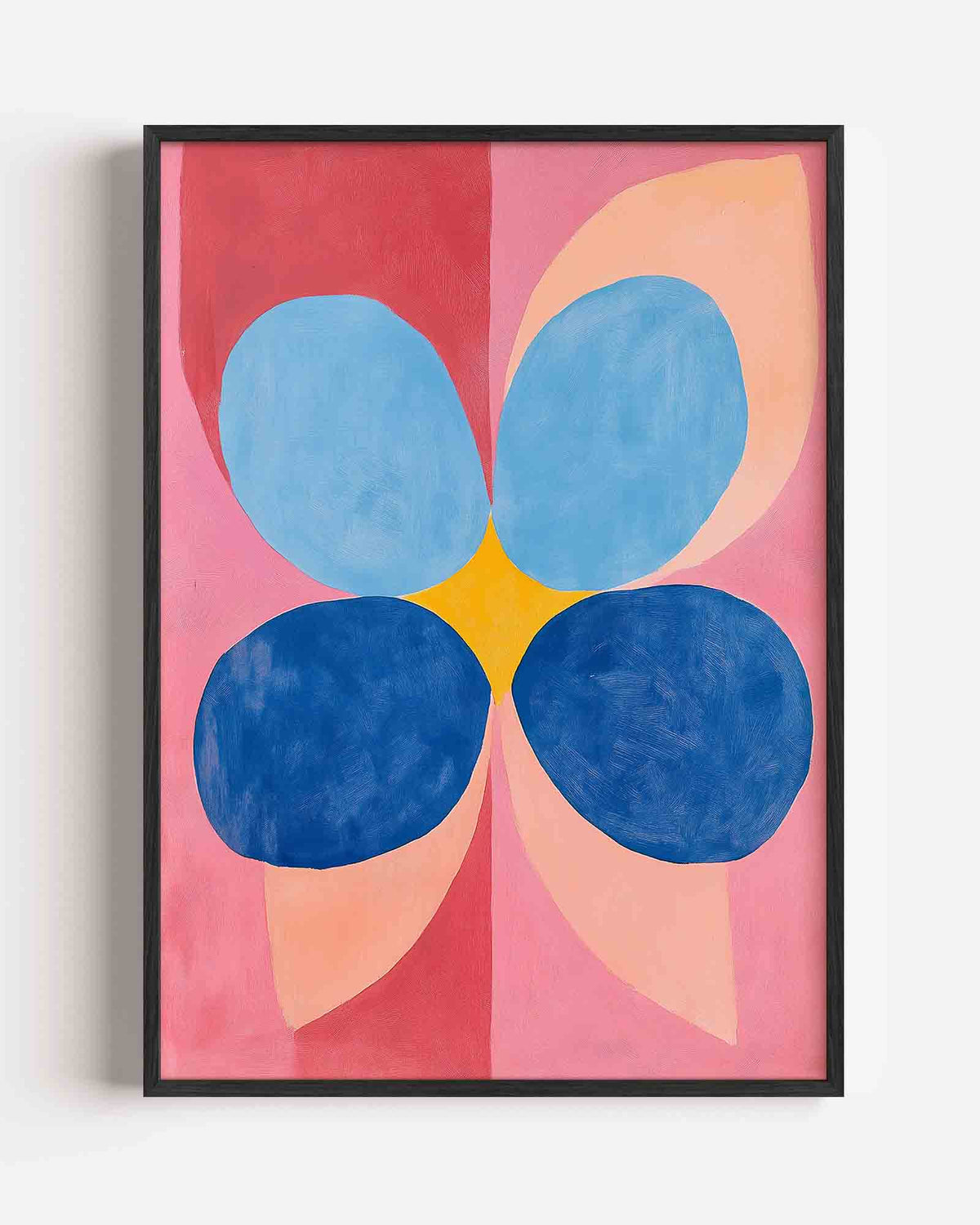 Vormen en kleuren – moderne portret poster als wanddecoratie