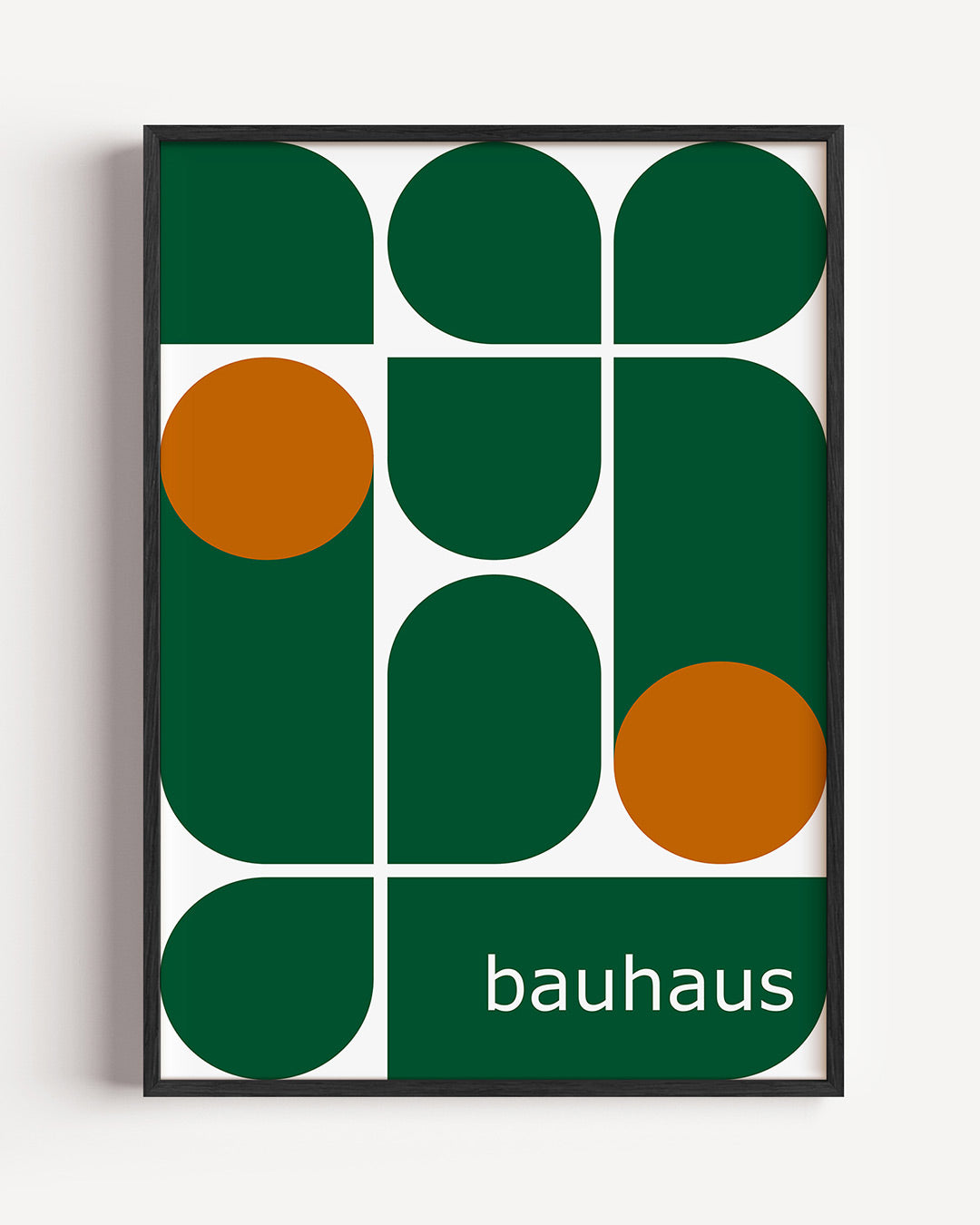 Vormen en vlakken – staande Bauhaus poster als wanddecoratie