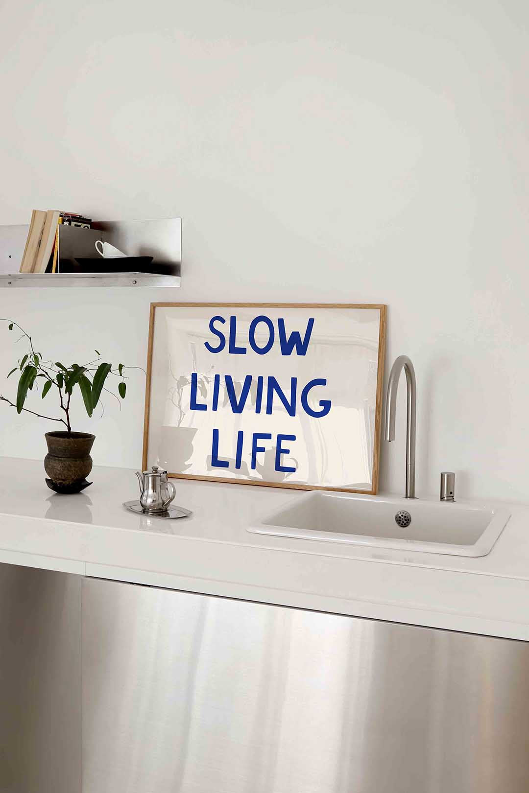 Slow living life – keukenposter in liggend formaat