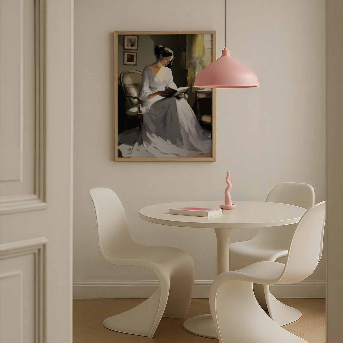 Elegante Leeshoek – staande paas wanddecoratie van WallArtistic