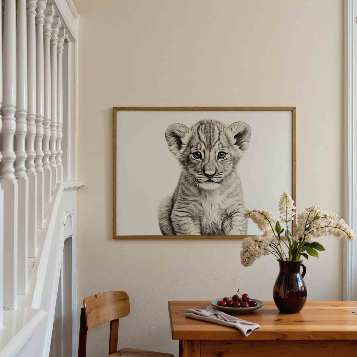 Leeuwenwelp – dieren poster in liggend formaat