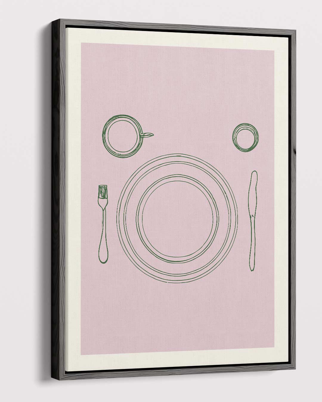 Minimalistisch Tafelschikking – dibond kunstwerk als wanddecoratie