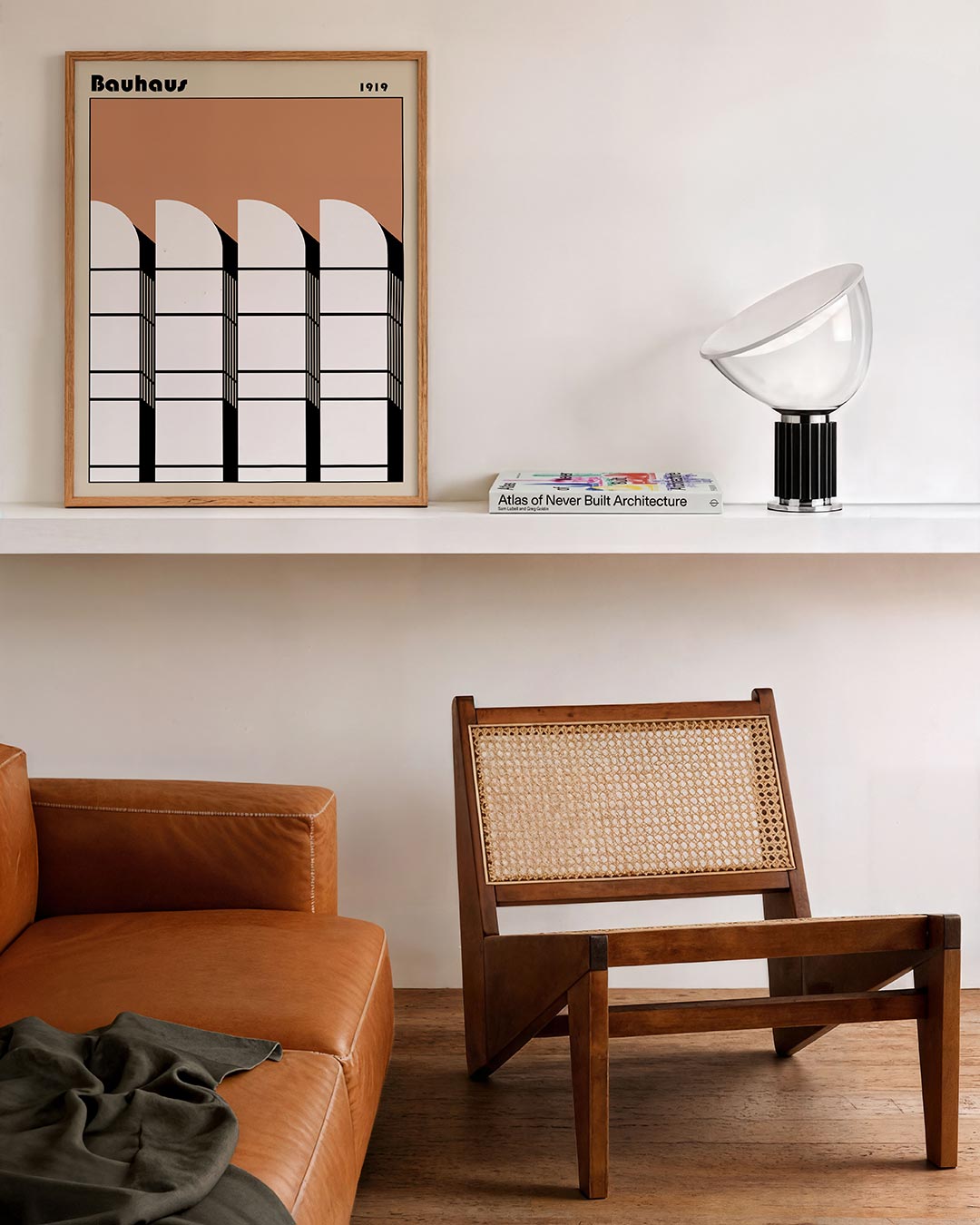 Vorm en balans – staande Bauhaus poster voor aan de muur