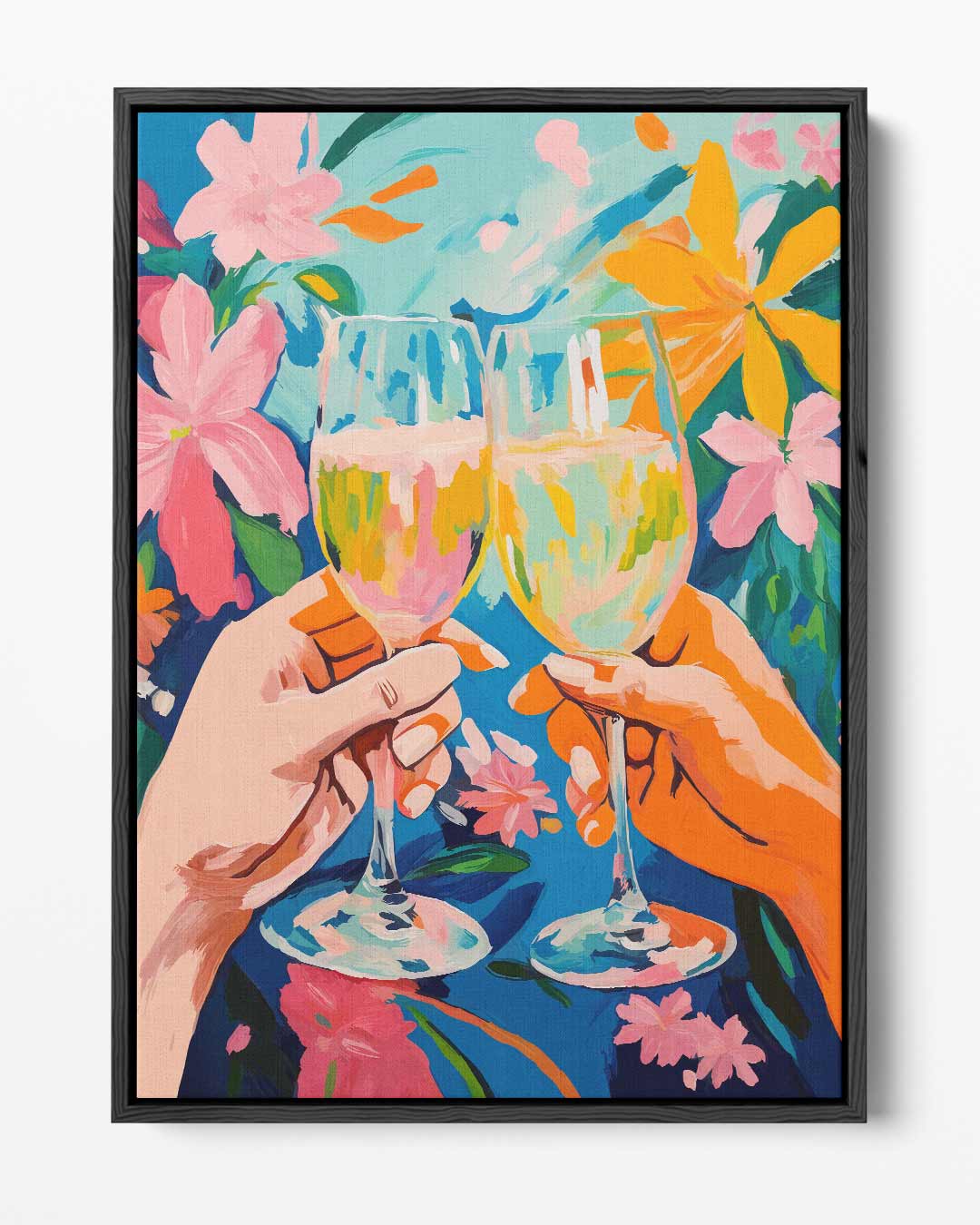 Vrolijk Bloemenfeest – portret kunstwerk als wanddecoratie