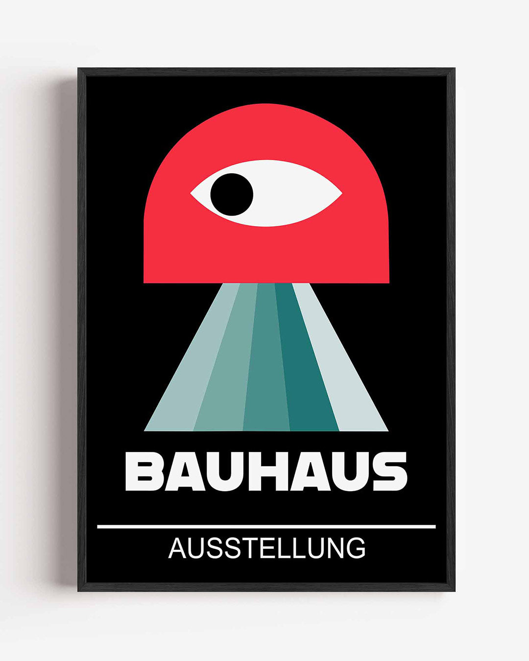 Vorm en kleur – staande Bauhaus poster als wanddecoratie