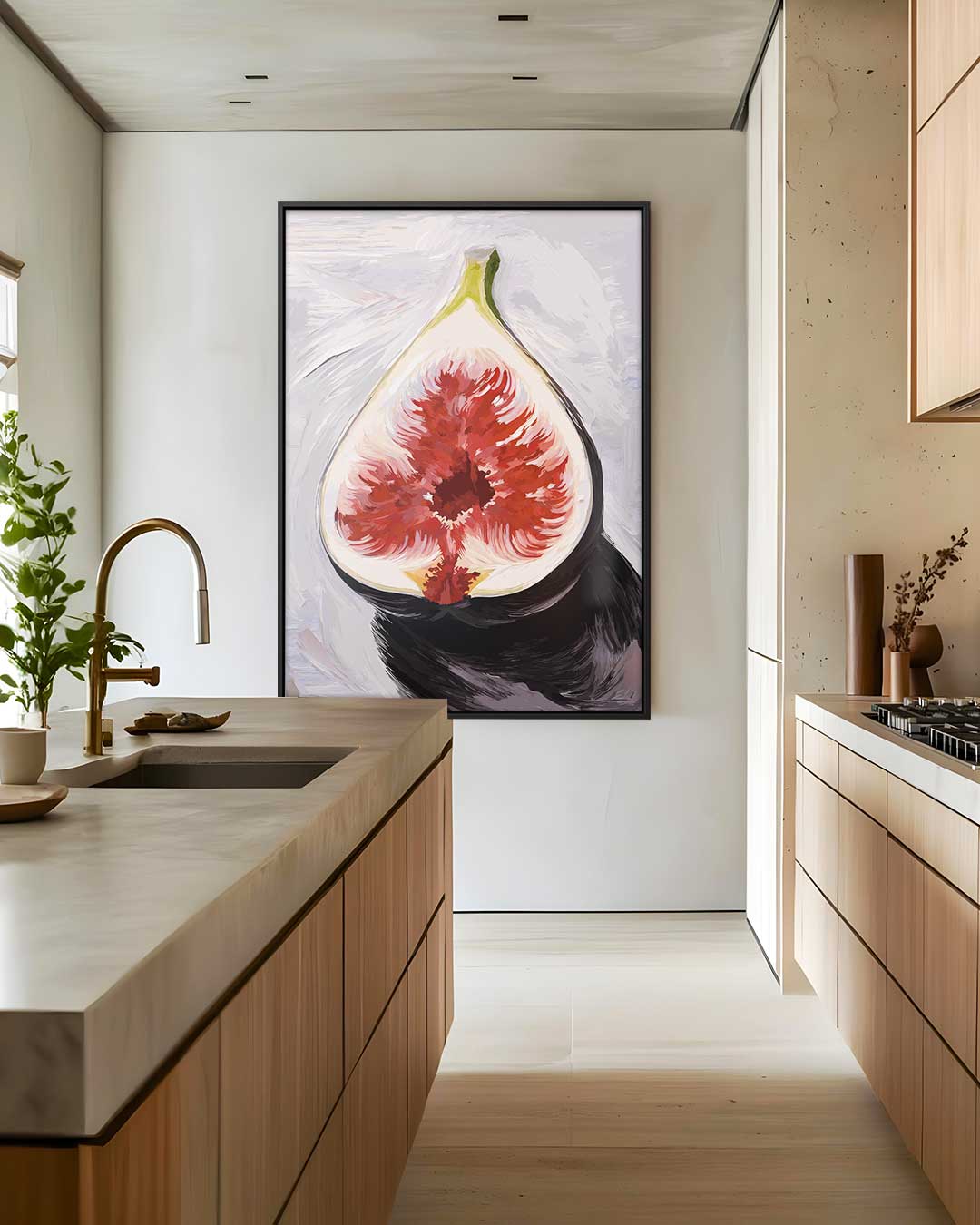 Sappige Vijg Kunstprint – staand kunstwerk voor modern interieur