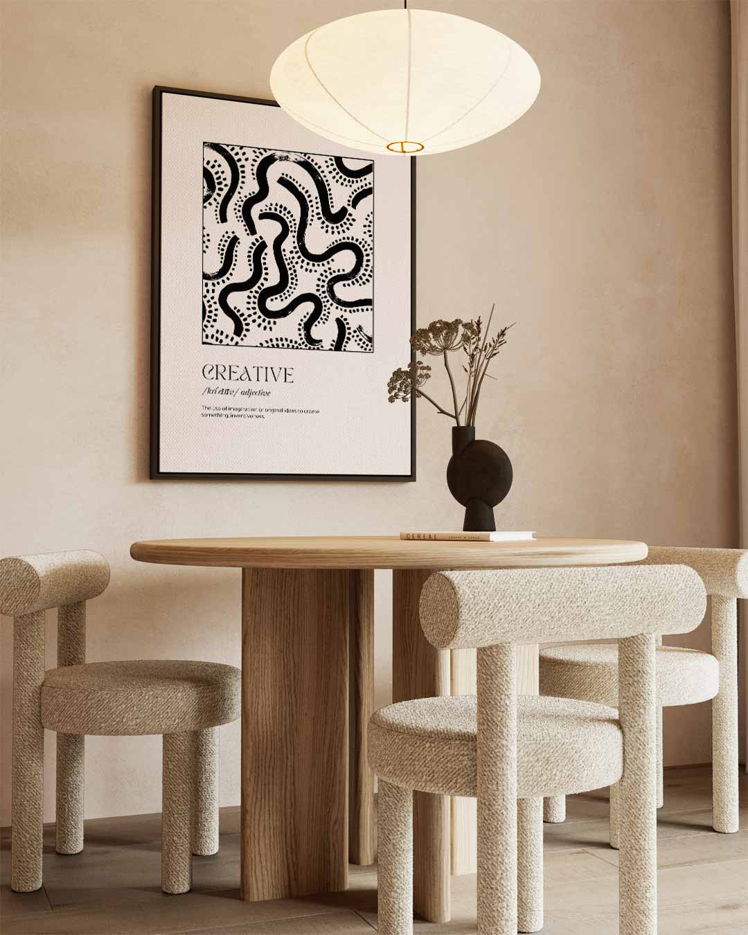 Creatieve Invloeden – dibond wanddecoratie in staand formaat