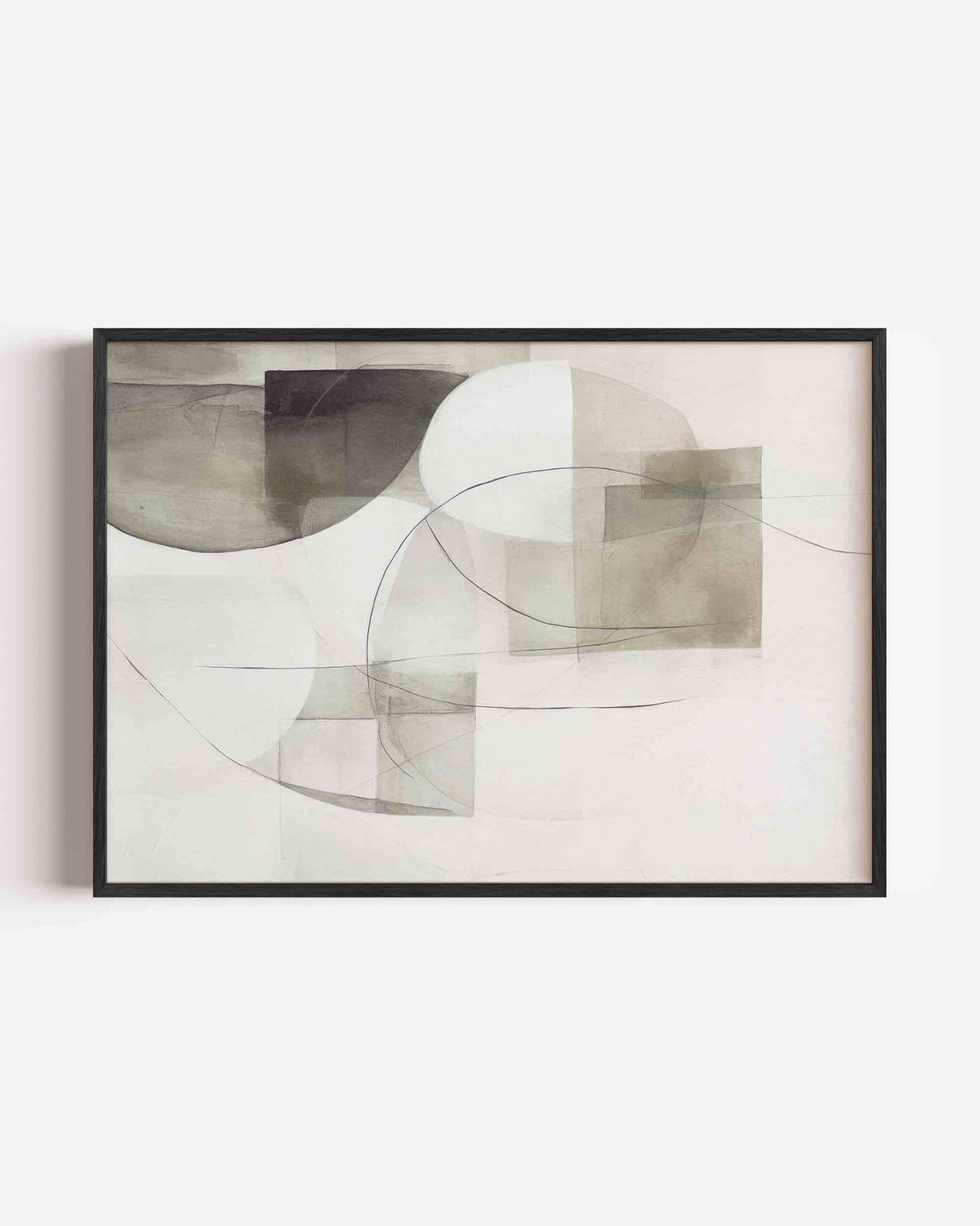 Abstracte vormen – abstracte landscape poster als wanddecoratie