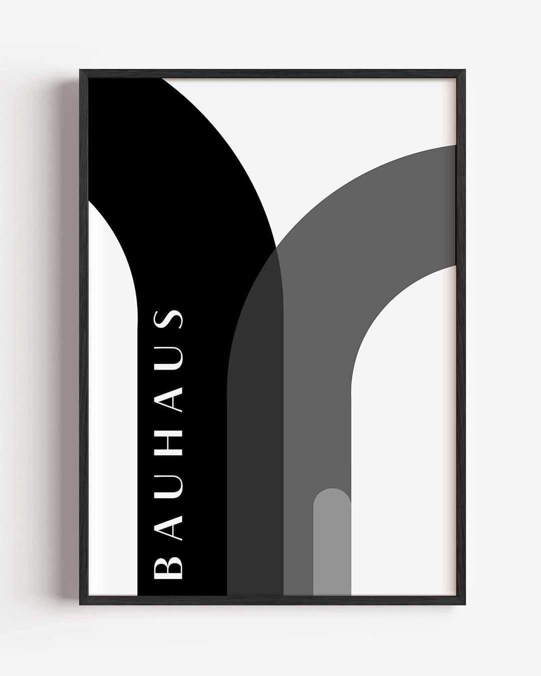 Kromme lijnenspel – staande Bauhaus poster als wanddecoratie