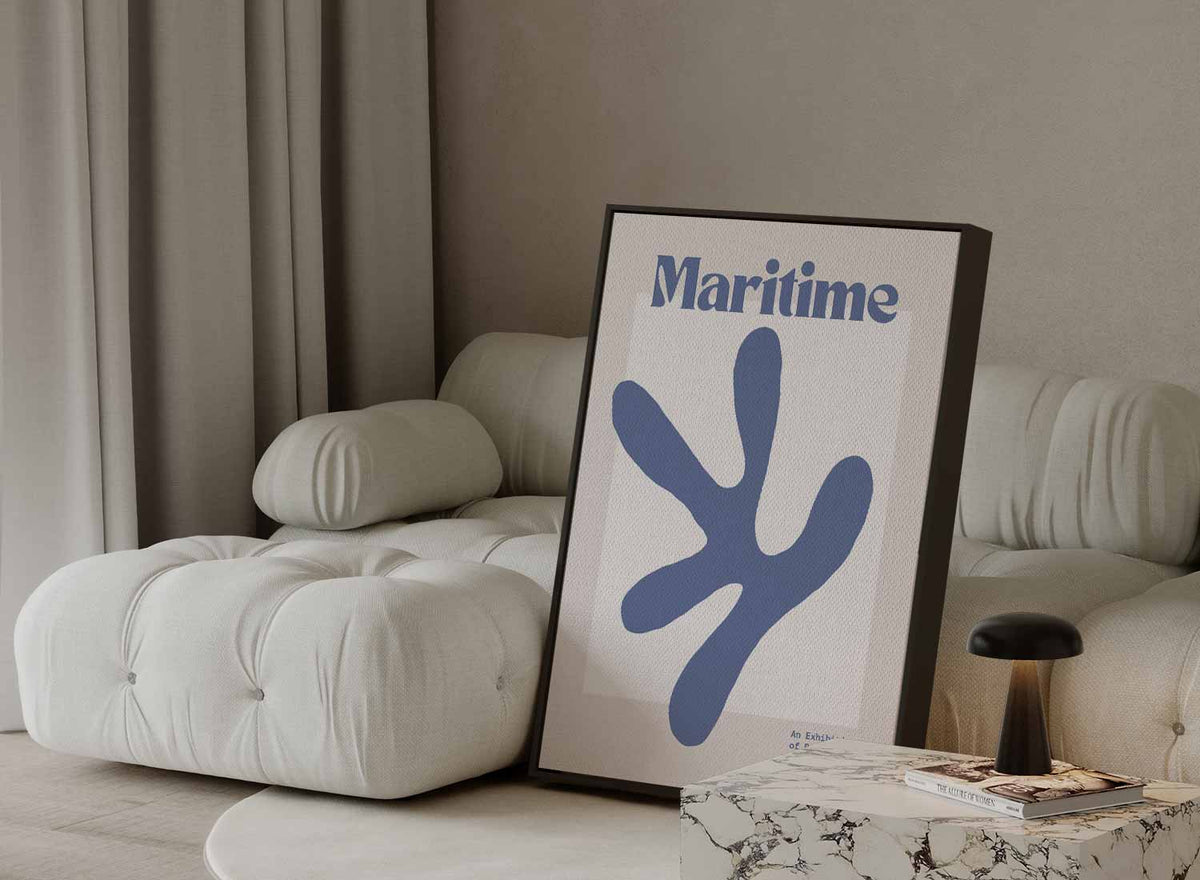Maritieme Abstractie – canvas kunstwerk als wanddecoratie