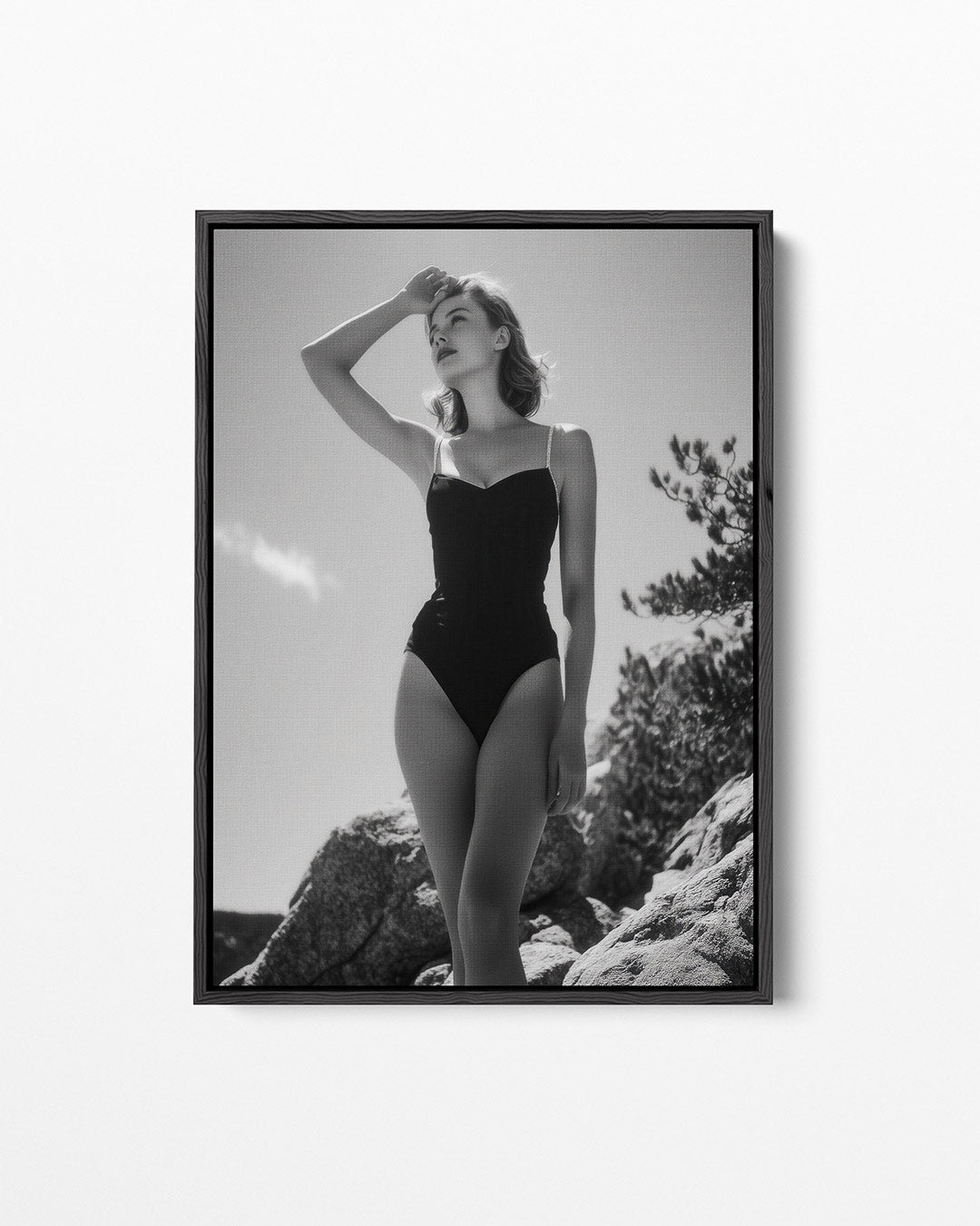 Zomerse elegantie – staand wanddecoratie kunstwerk