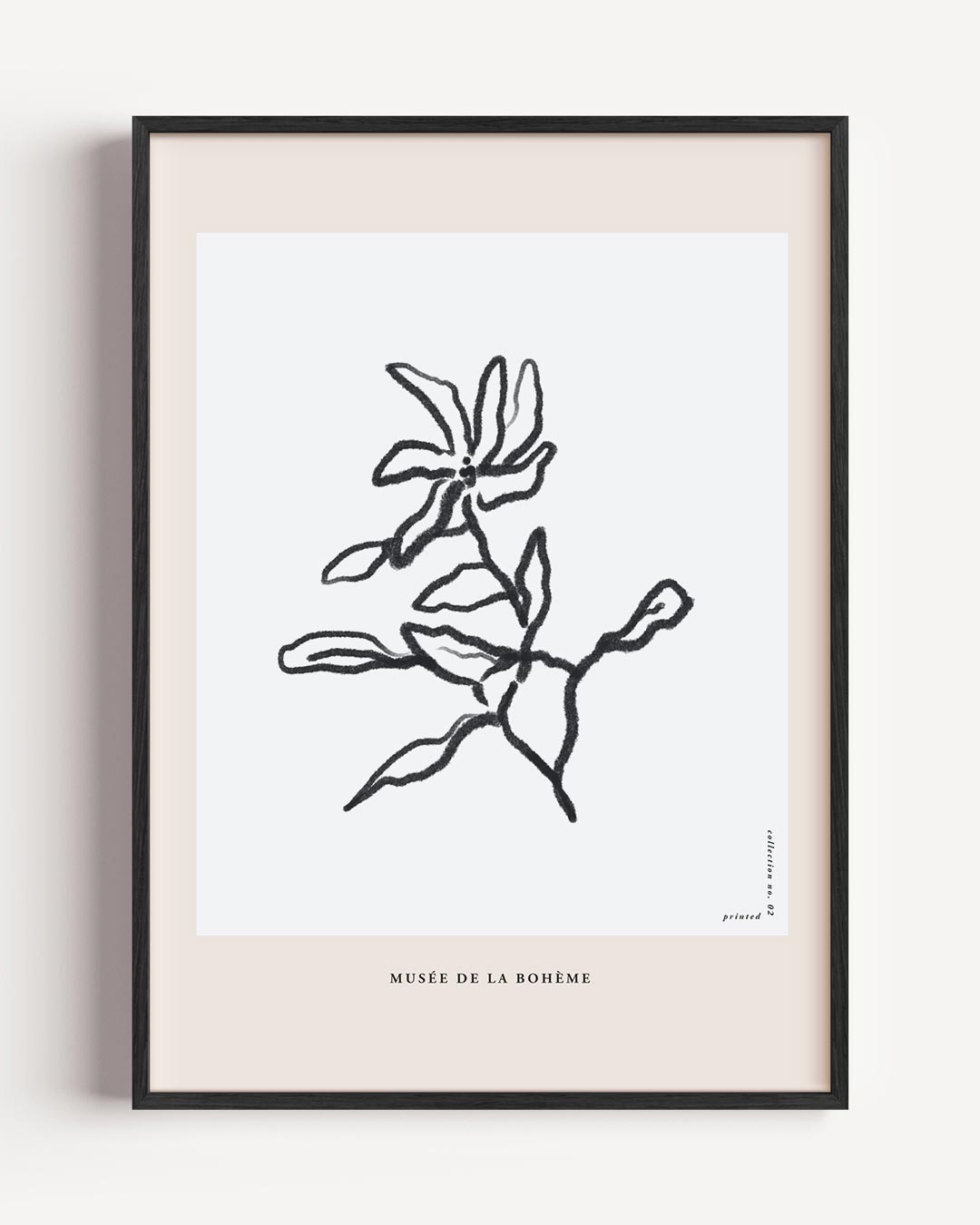 Botanische Bloemenlijn – boheme portret poster als wanddecoratie