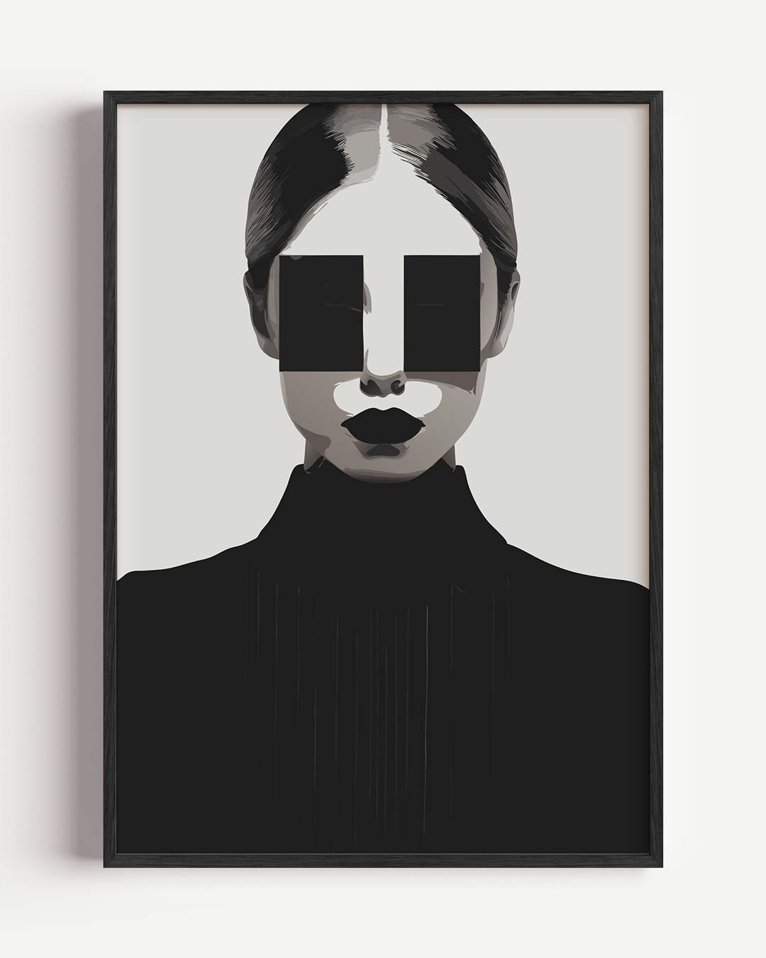 Moderne Mystieke Vrouwenposter – zomer portret poster als wanddecoratie