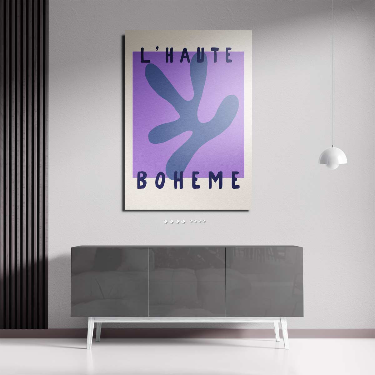 L'Haute Boheme Abstract Art – plexiglas kunstwerk als wanddecoratie