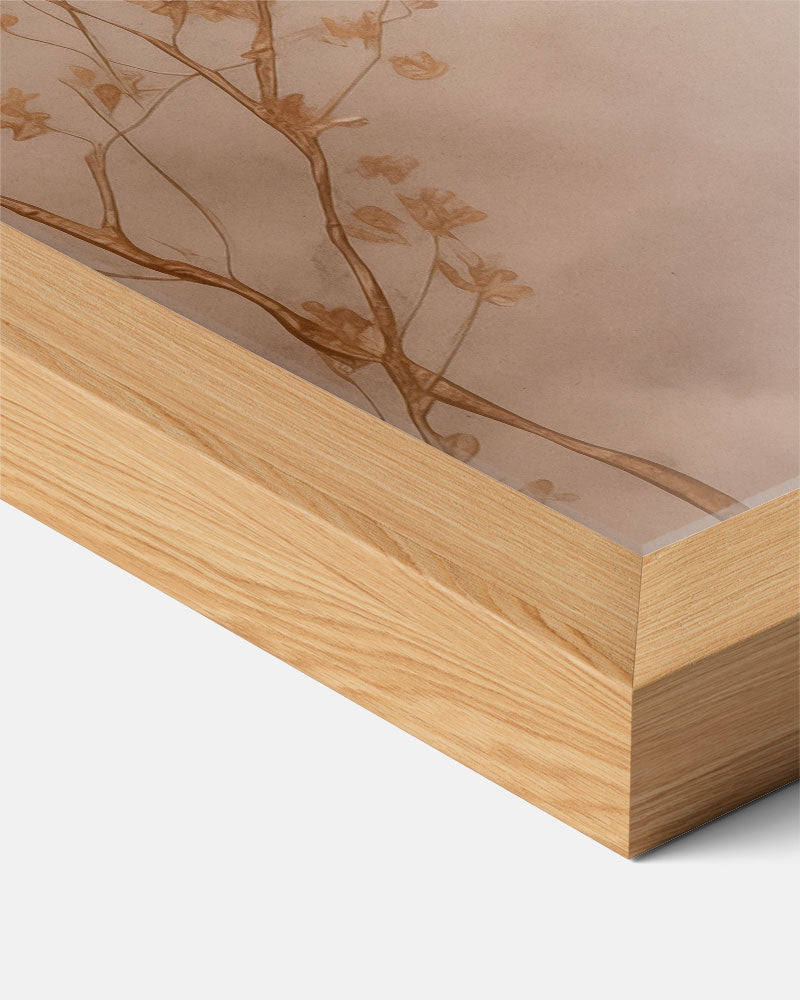 Elegante Bloemenpracht – abstracte textuur poster in staand formaat