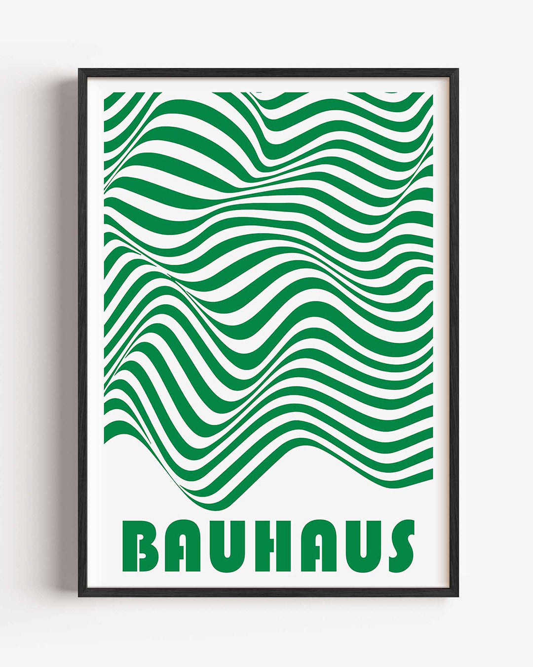 Golvend lijnenspel – staande Bauhaus poster als wanddecoratie