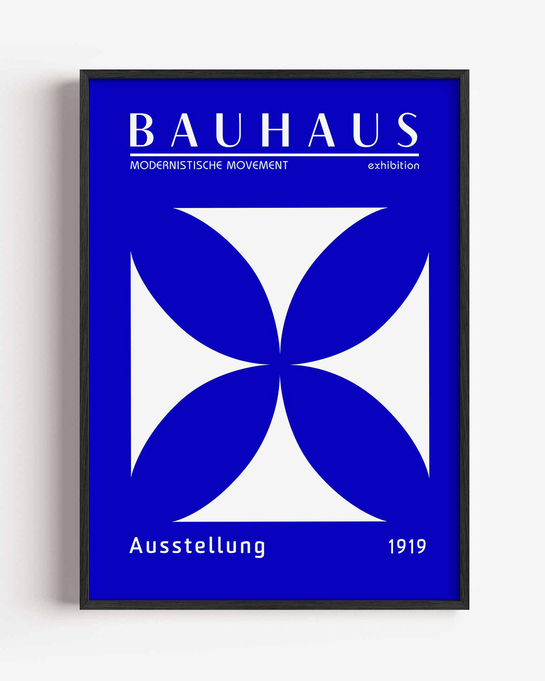 Vormen en vlakken – staande Bauhaus poster als wanddecoratie