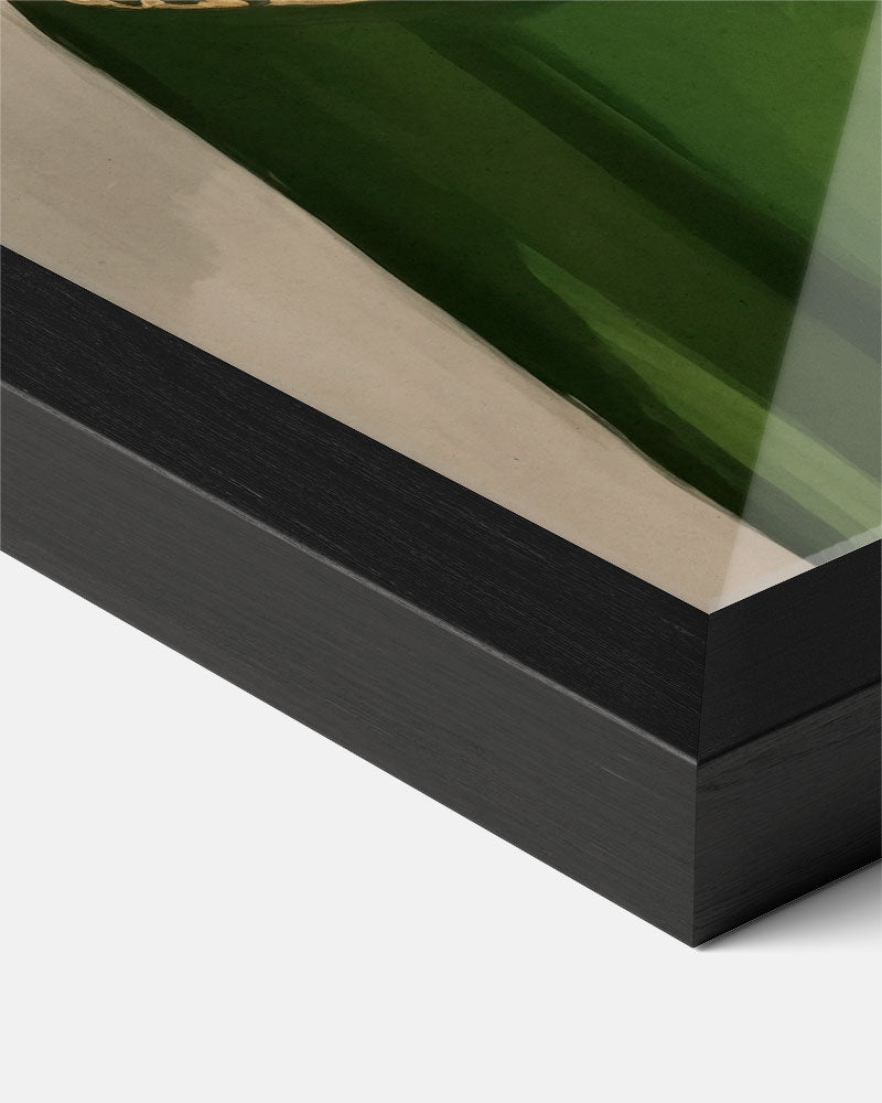 Elegante Groene Stijl – staande muurposter voor keuken of eethoek