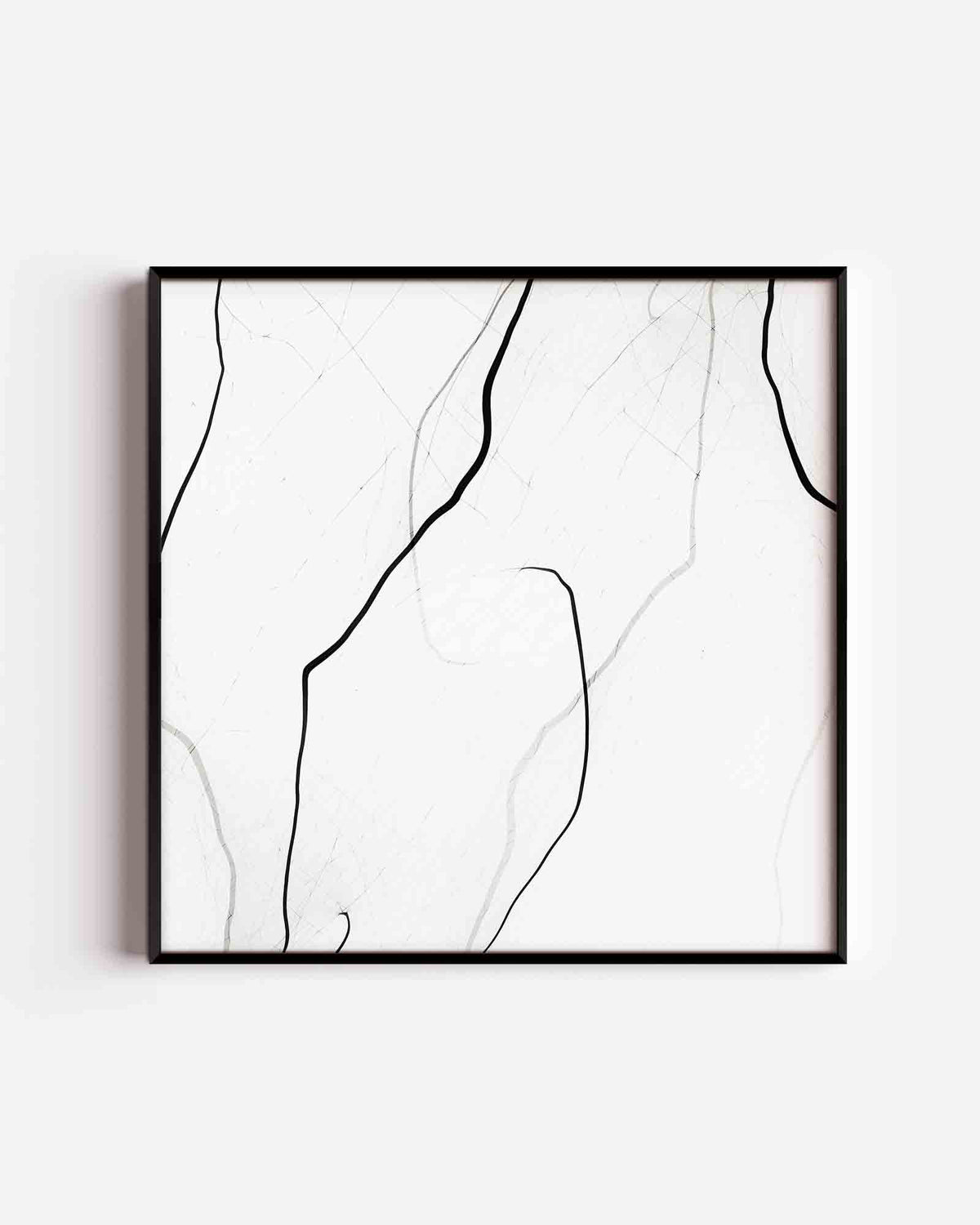 Lijnen en vormen – abstracte vierkante poster als wanddecoratie
