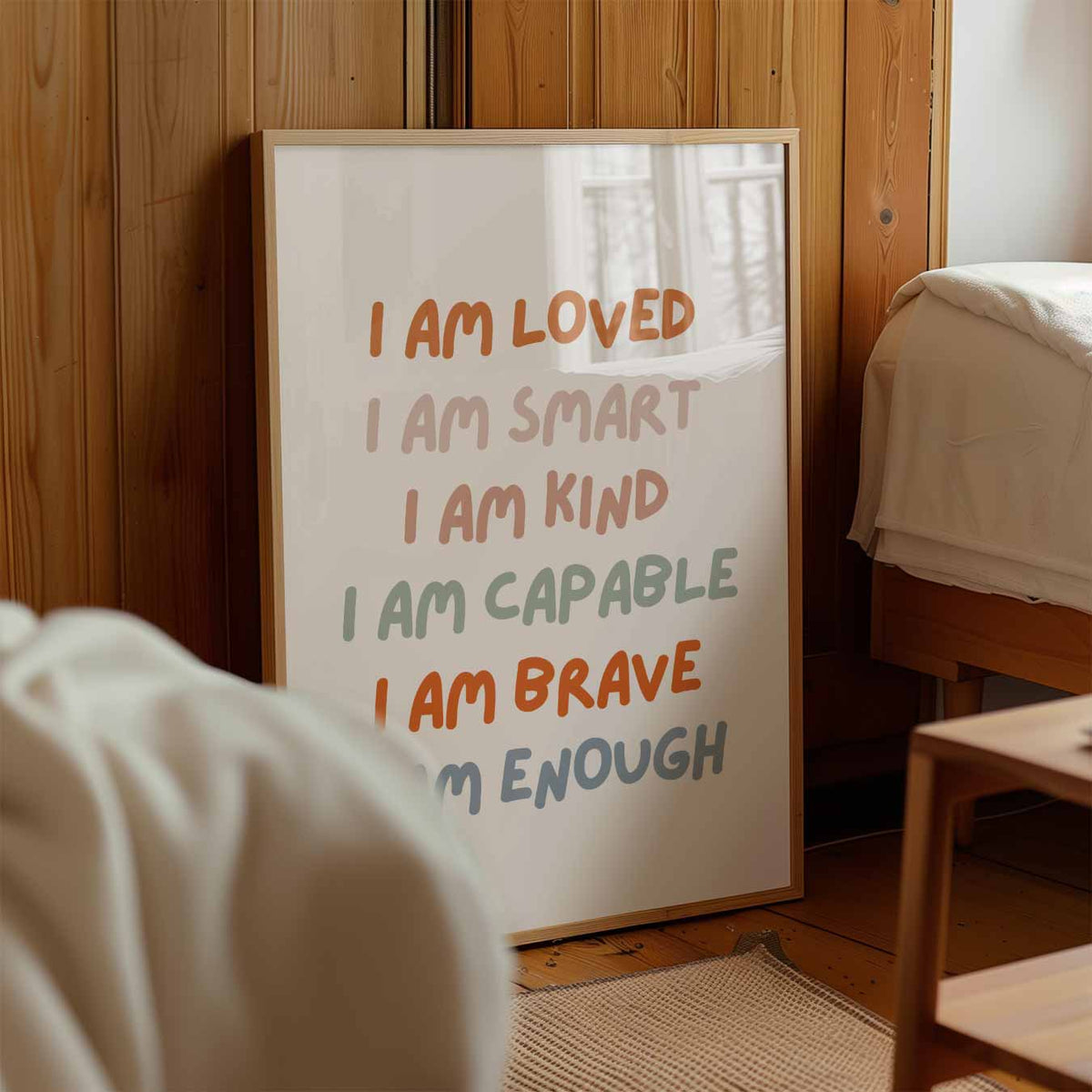 Inspirerende Dagelijkse Mantra – kinderposter in staand formaat