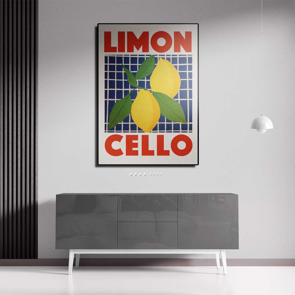 Limoncello Poster – canvas kunstwerk als wanddecoratie