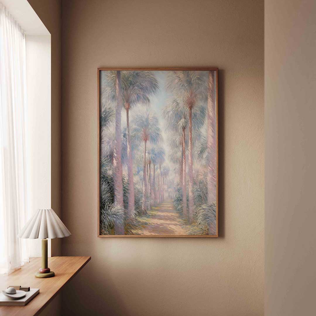 Palmbomenlaan – staande jungle wanddecoratie van WallArtistic
