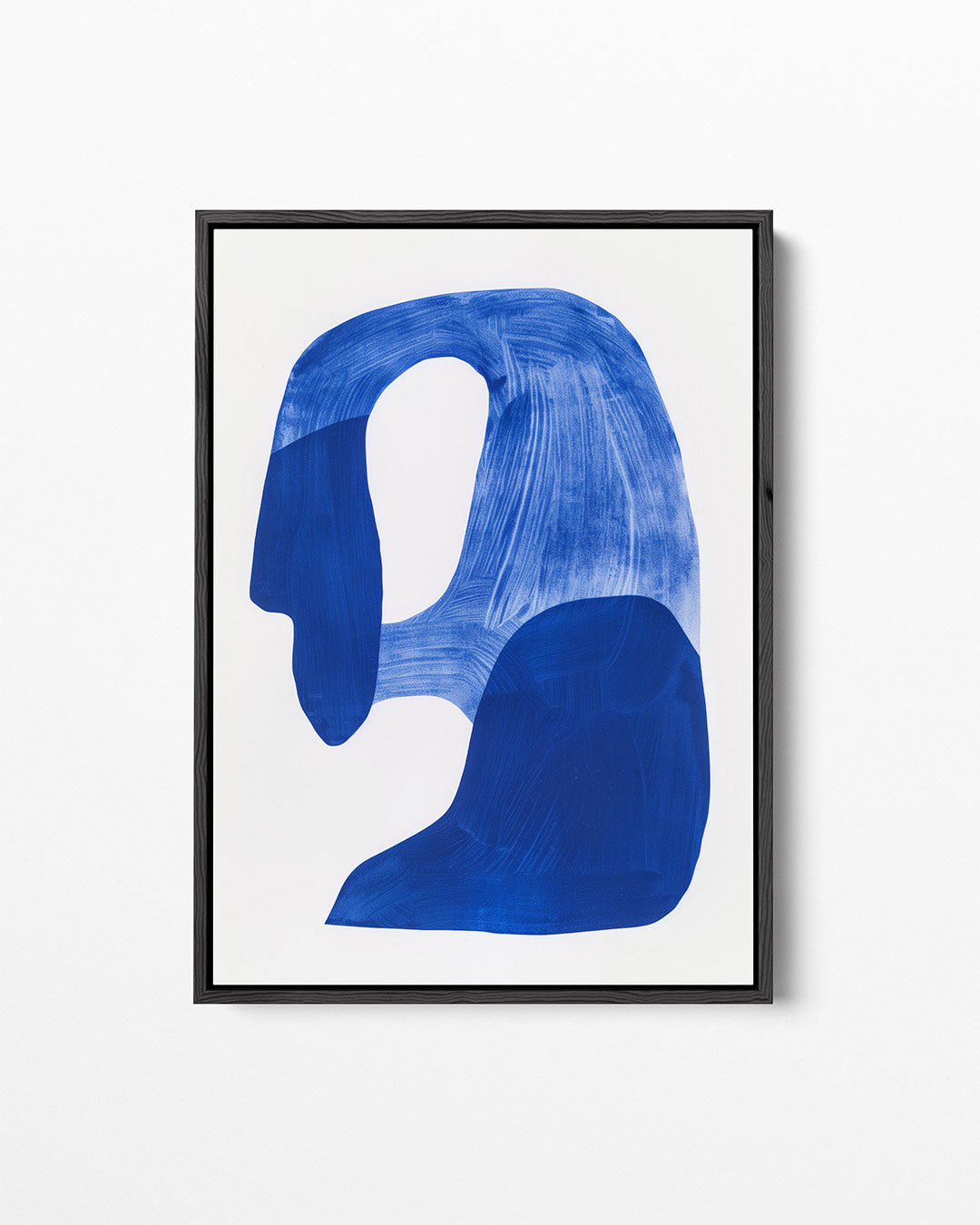Organische blauwe vormen – staand wanddecoratie kunstwerk
