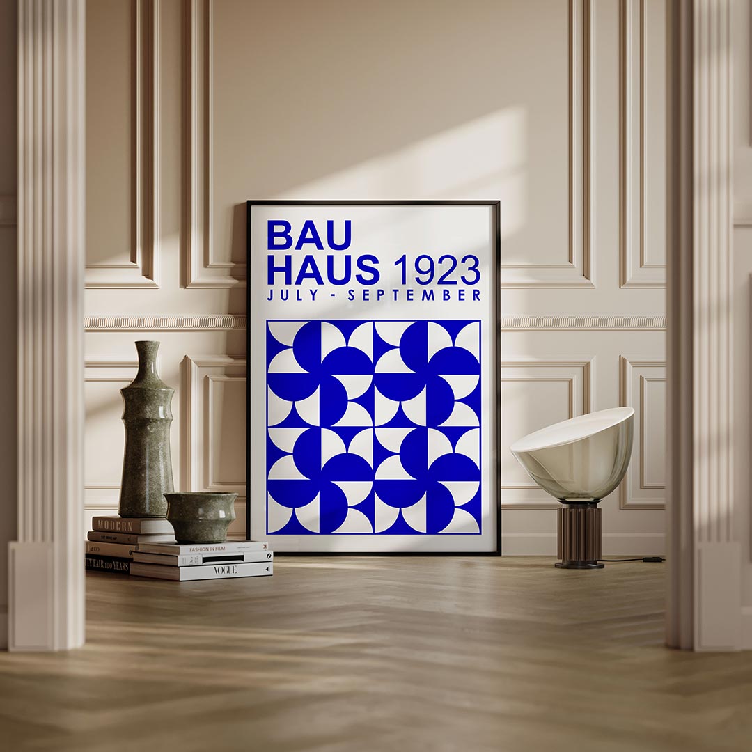 Vormen en vlakken – moderne Bauhaus wandkunst als poster