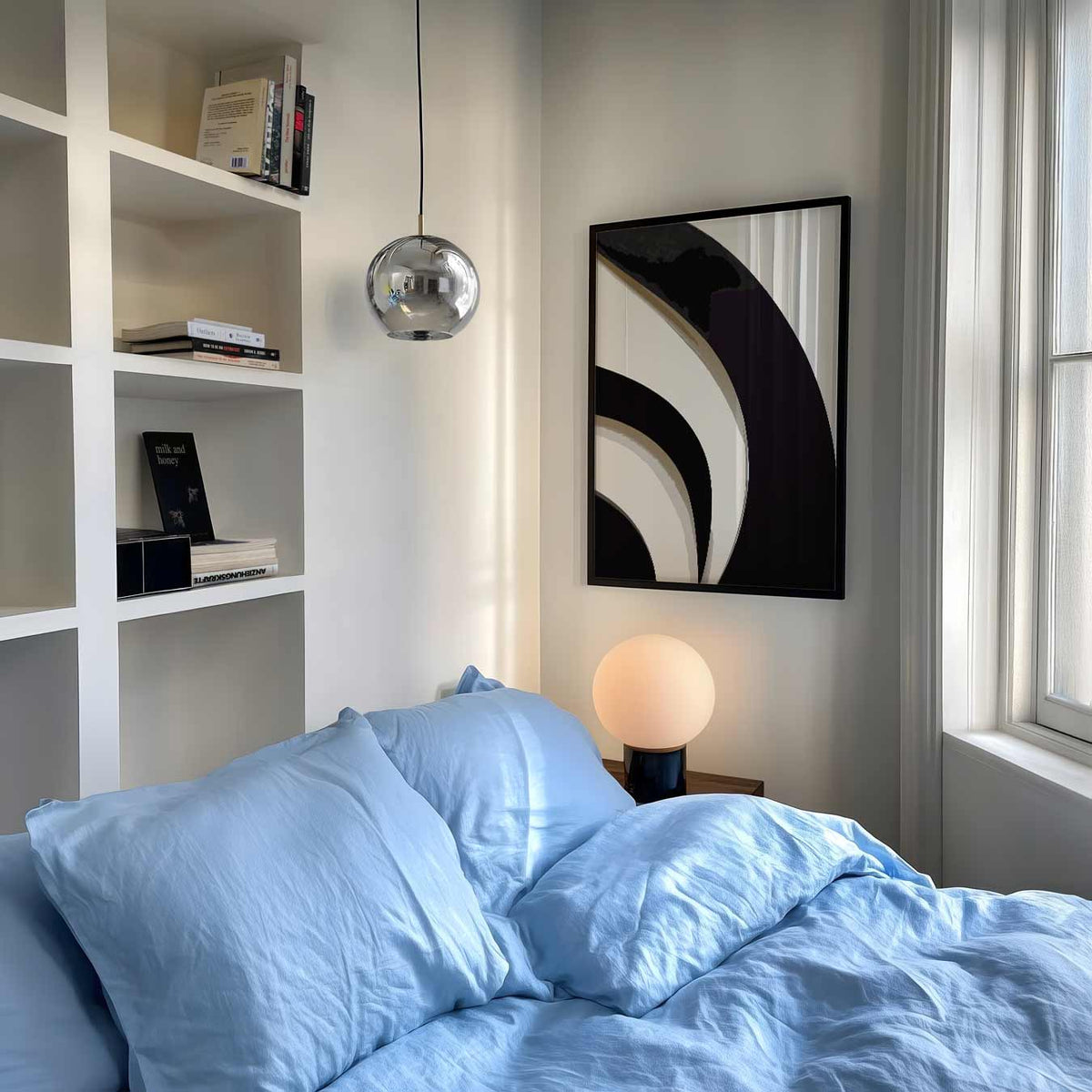 Stijlvolle Abstracte Boog – abstracte poster als moderne staande wanddecoratie