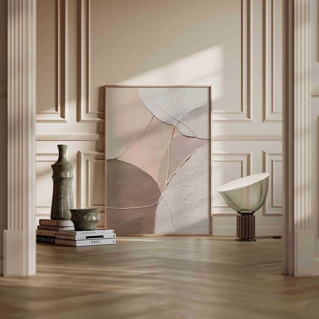 Abstracte vormen – staande abstracte wanddecoratie van WallArtistic