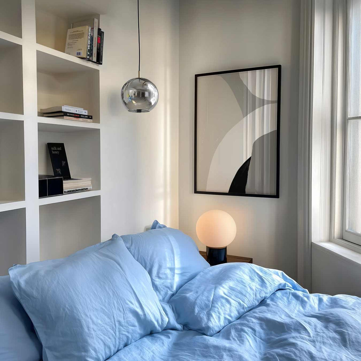 Minimalistische Abstracte Kleurcompositie – abstracte poster als moderne staande wanddecoratie