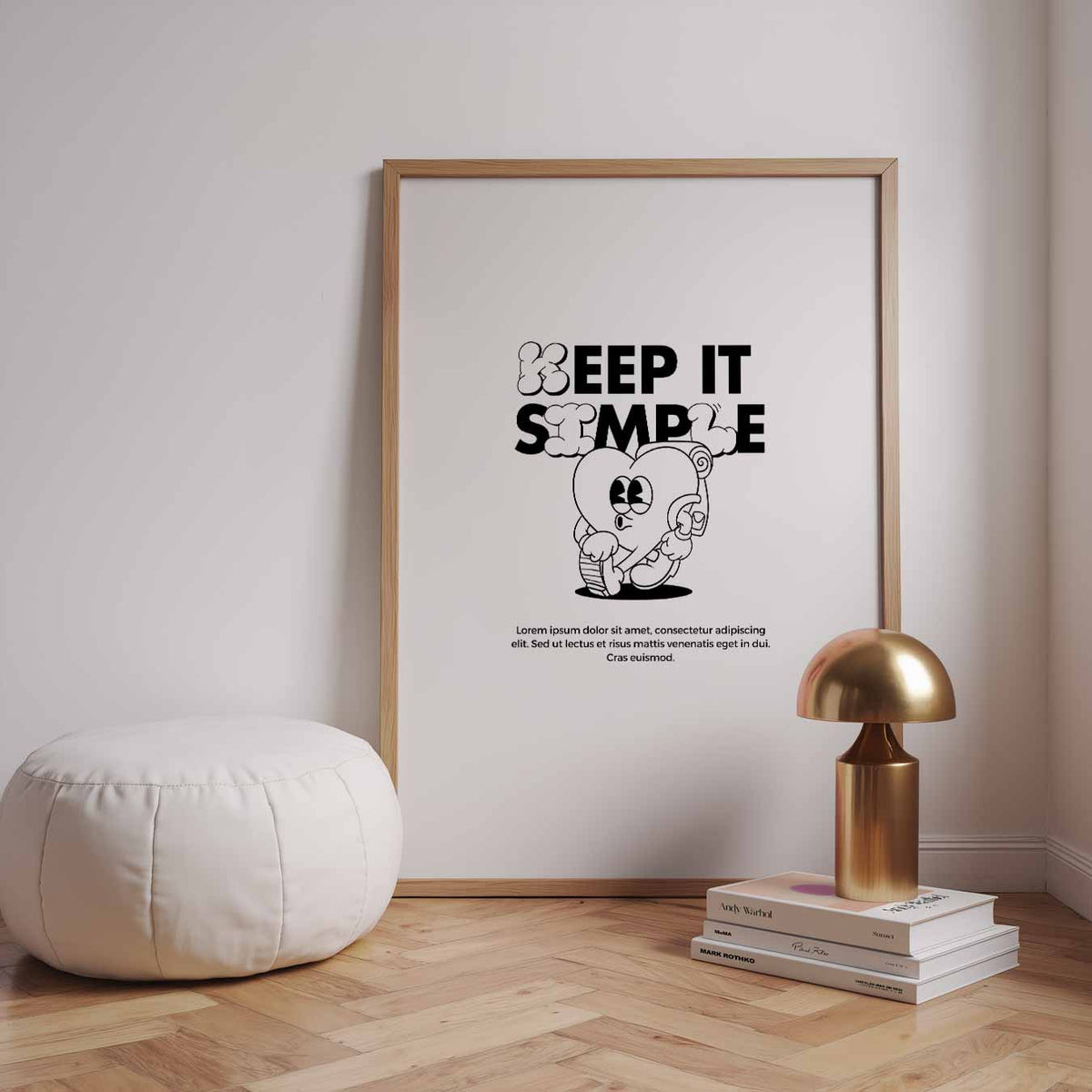 Keep It Simple – urban poster in staand formaat