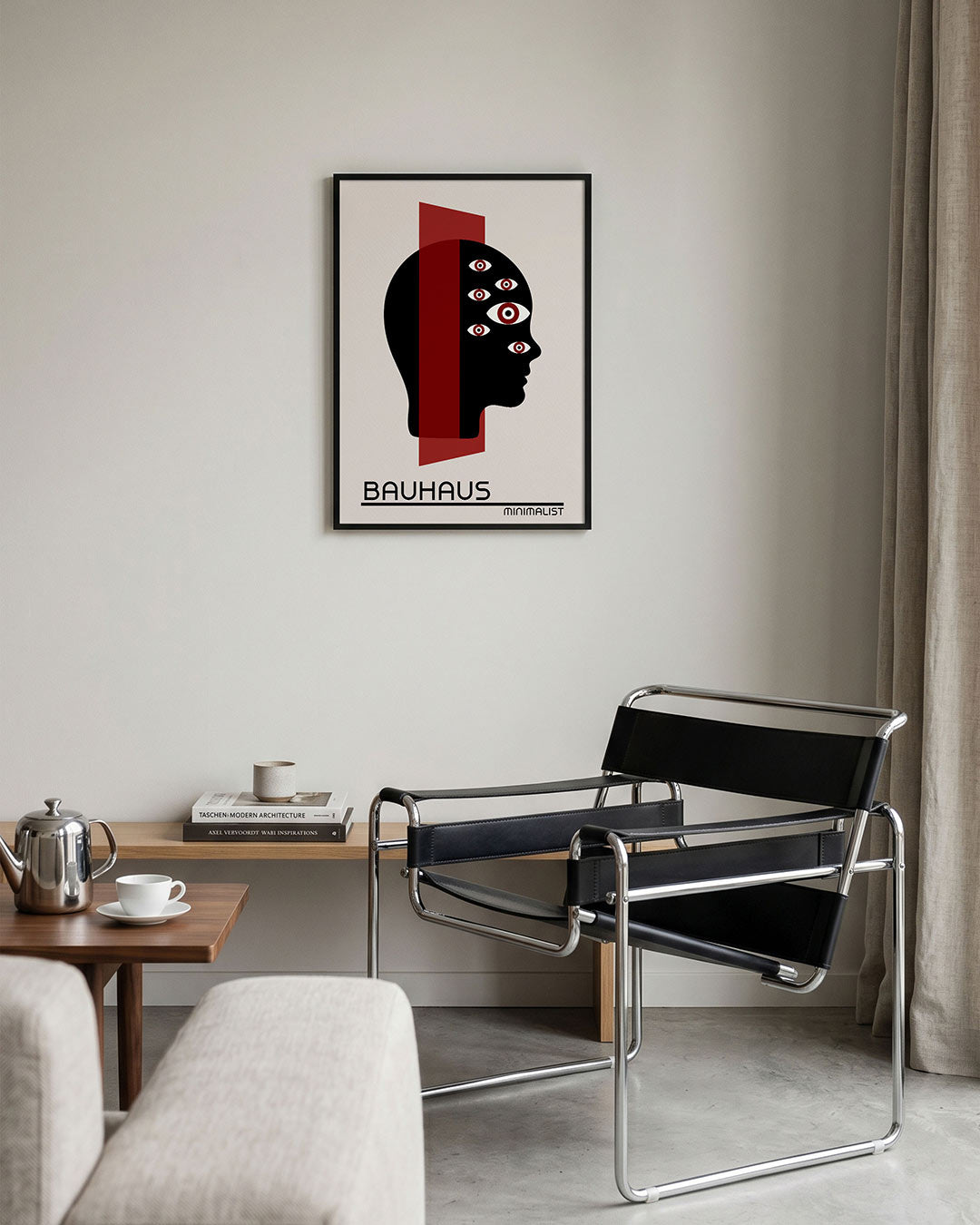 Vormen en vlaken – geometrische Bauhaus poster in staand formaat