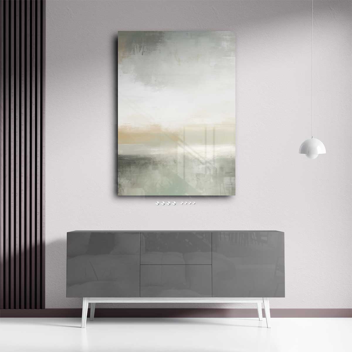 Rustgevende Horizon – plexiglas wanddecoratie in portret formaat