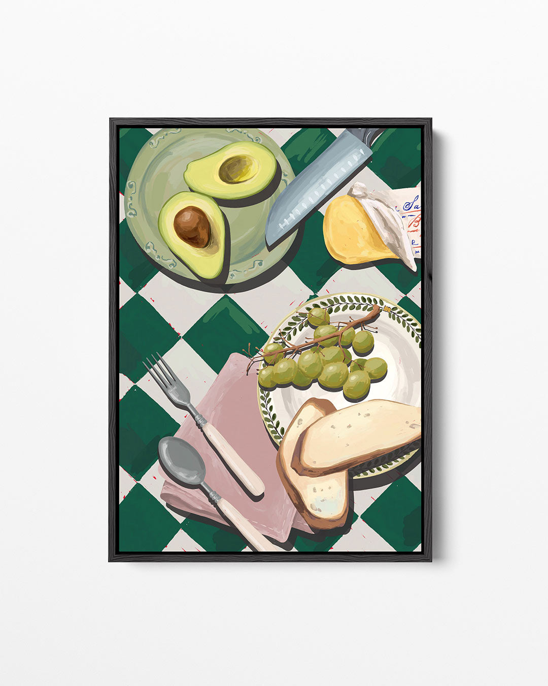Eettafel compositie – staand wanddecoratie kunstwerk