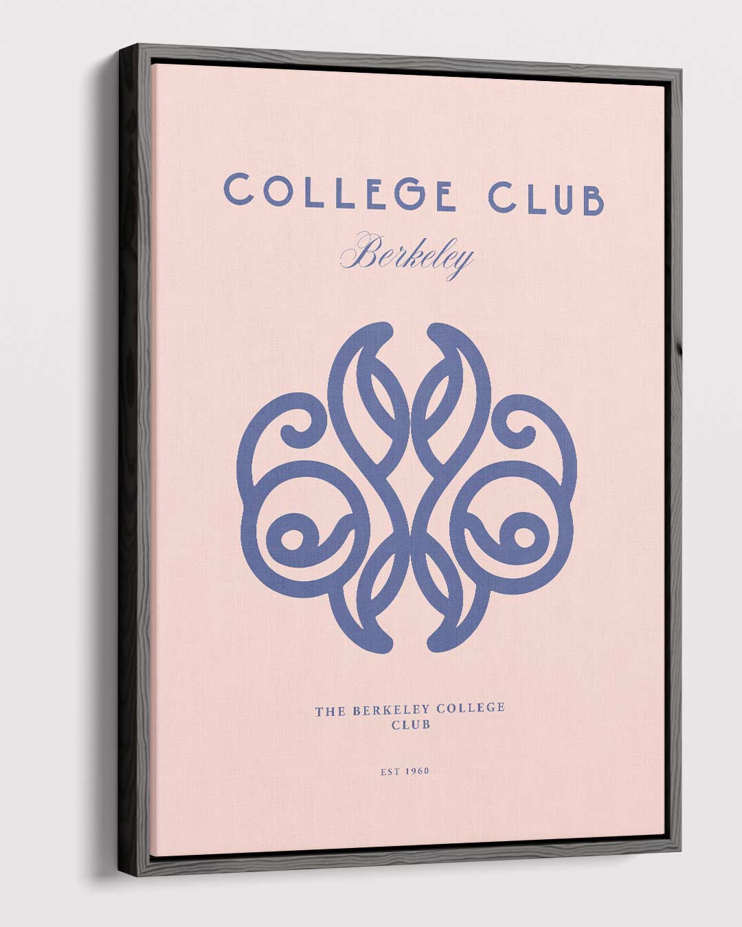 Elegant College Club Ontwerp – canvas wanddecoratie in portret formaat