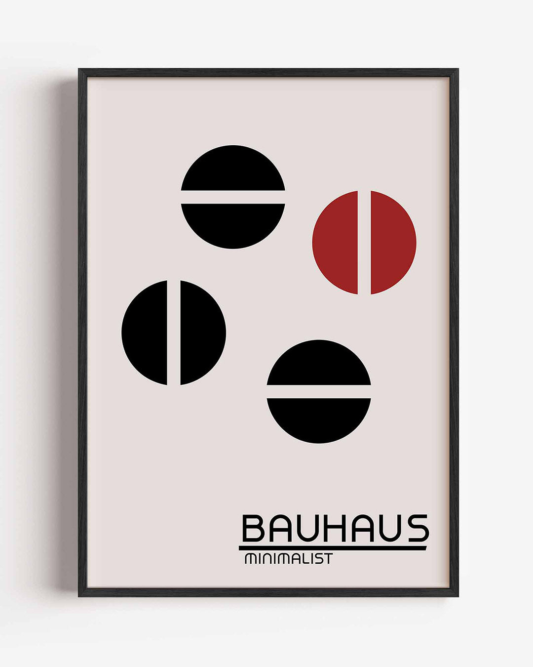 Vormen en vlakken – staande Bauhaus poster als wanddecoratie