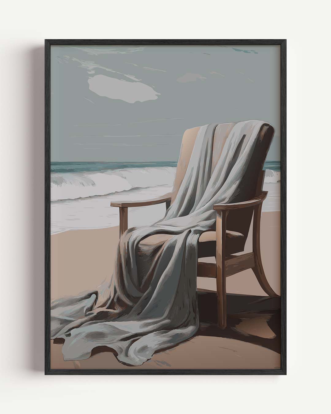 Rustieke Strandsfeer – zomer portret poster als wanddecoratie
