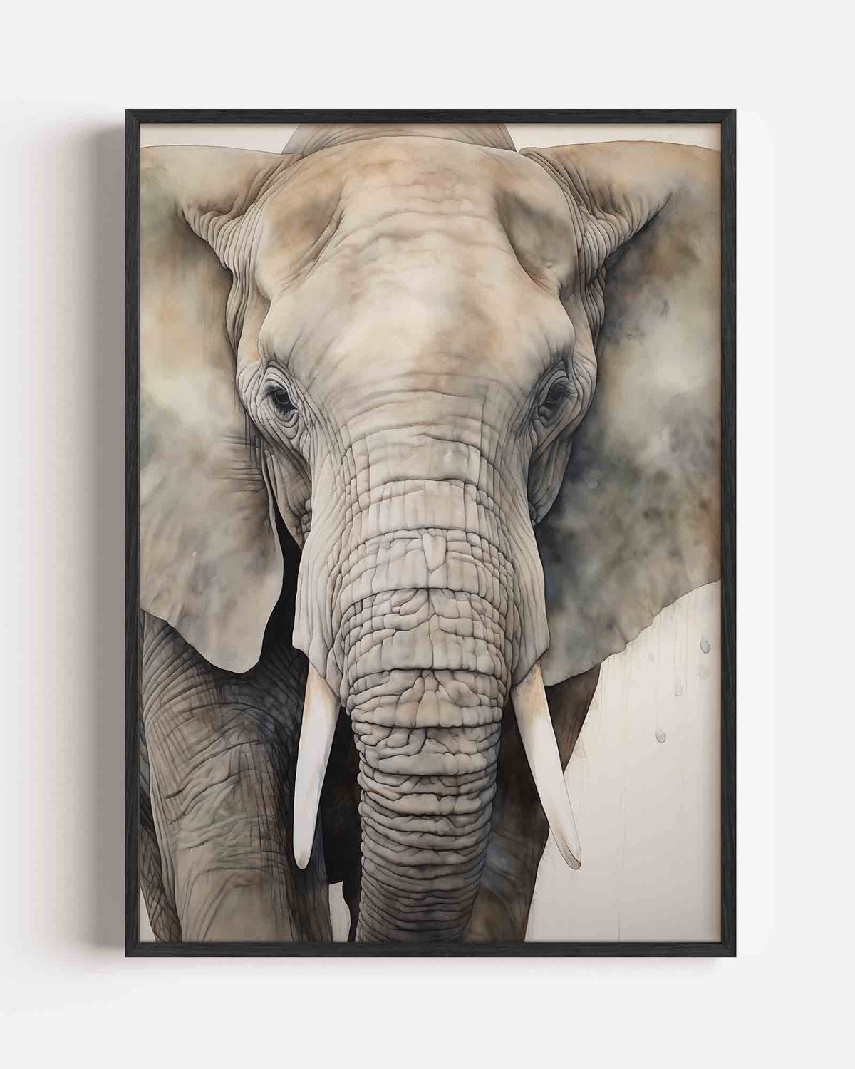 Olifant close up – jungle portret poster als wanddecoratie