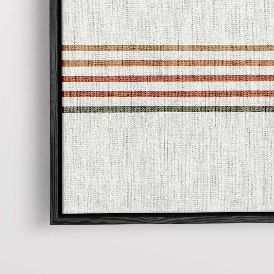 Retro Lijnen Kunstwerk – plexiglas wanddecoratie in portret formaat