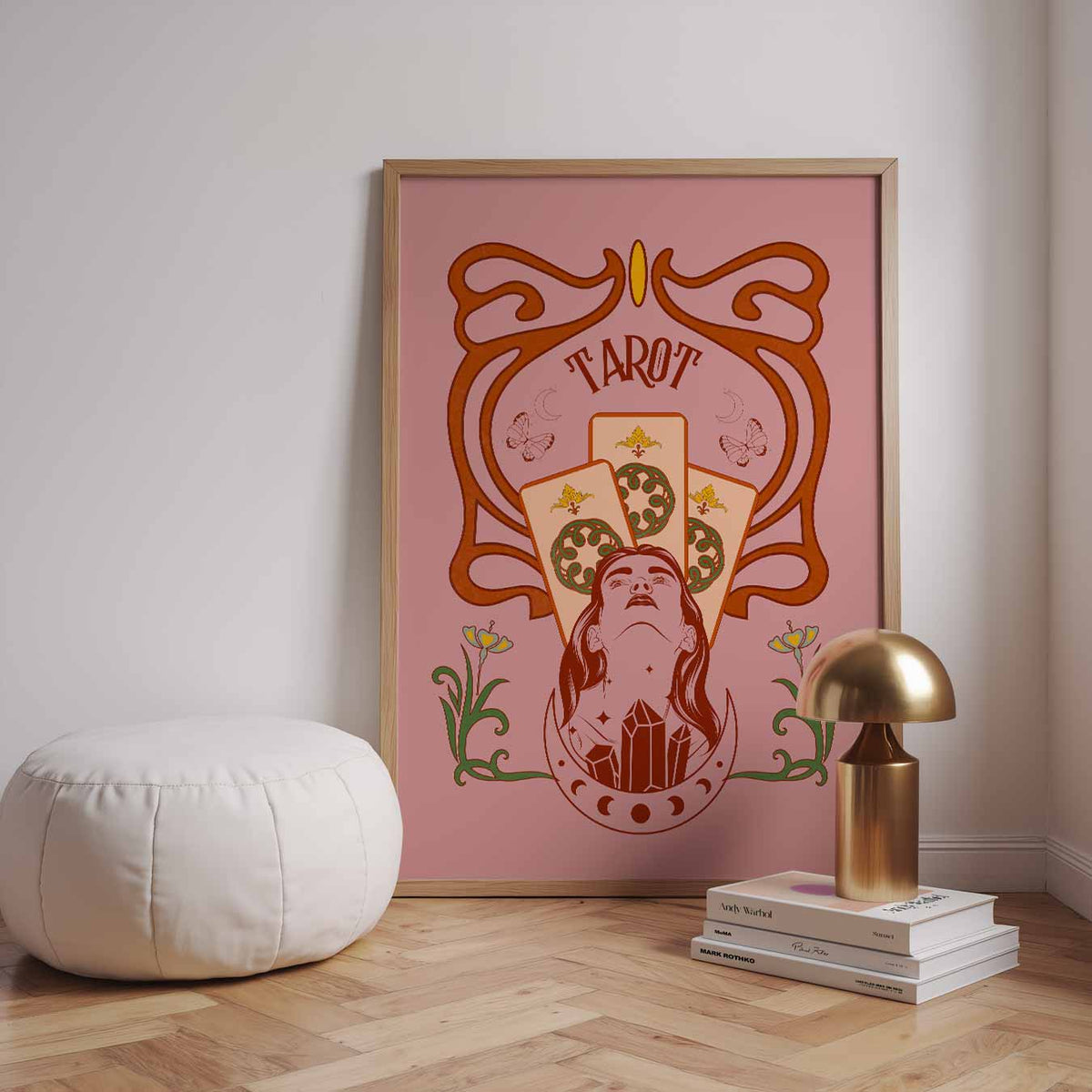 Mystieke Tarot Kunstposter – staande muurposter met mindful uitstraling