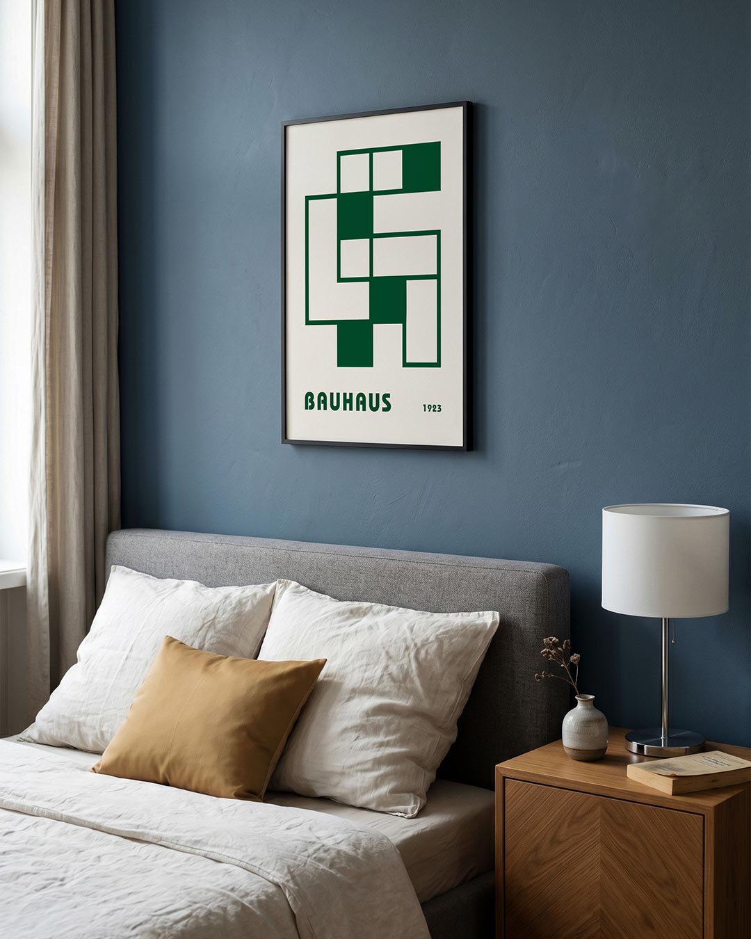 – staande Bauhaus poster voor aan de muur