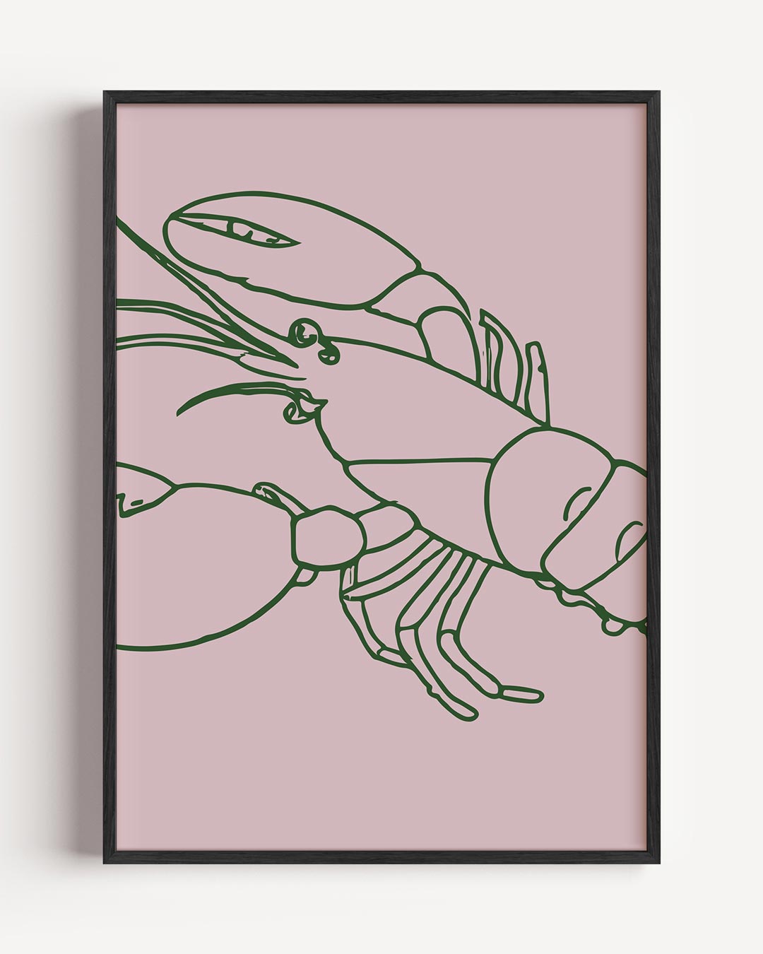 Artistieke Kreeftenposter – keuken portret poster als wanddecoratie