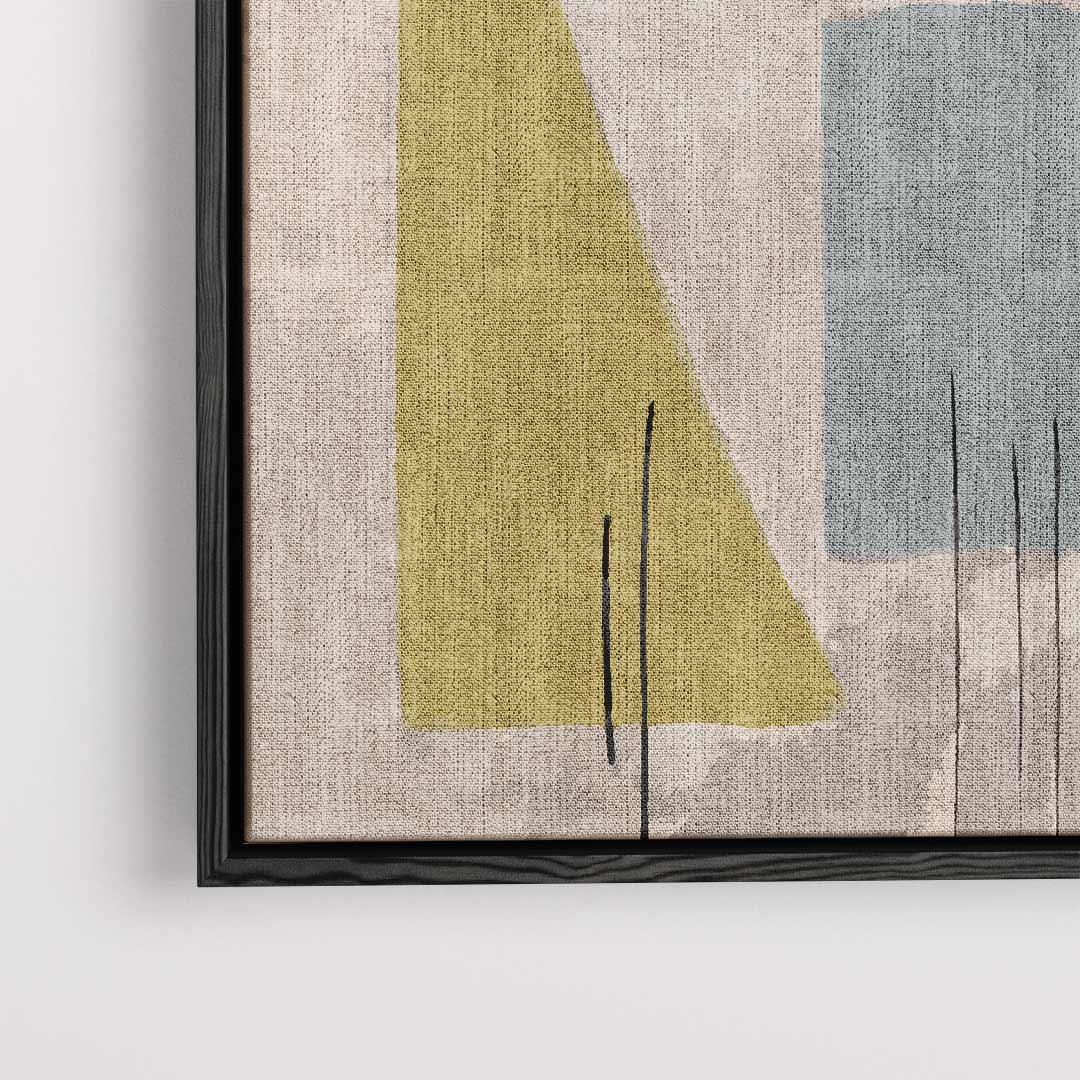 Abstracte Geometrische Vormen – dibond kunstwerk als wanddecoratie