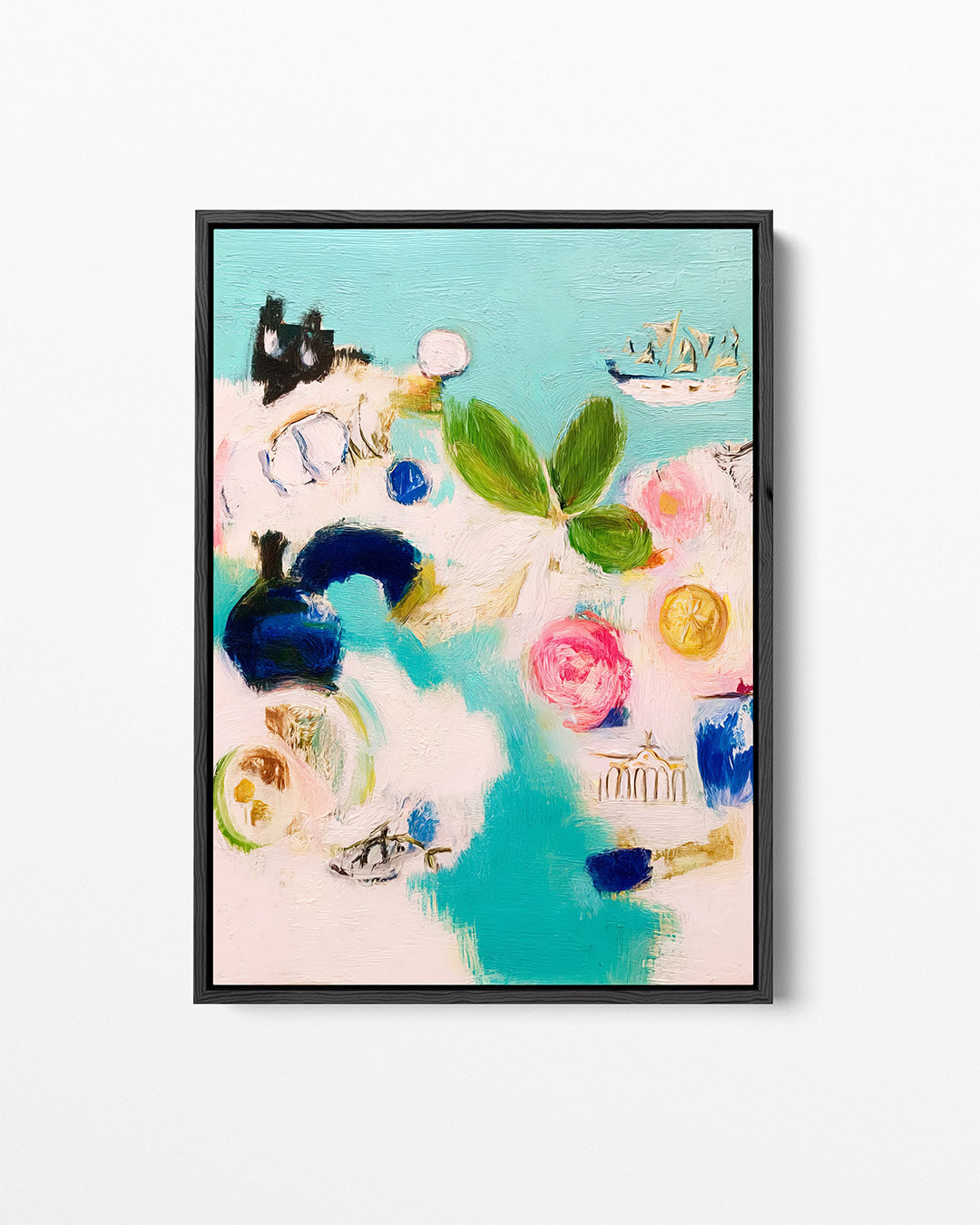 Vrolijke kleurenmix – staand wanddecoratie kunstwerk