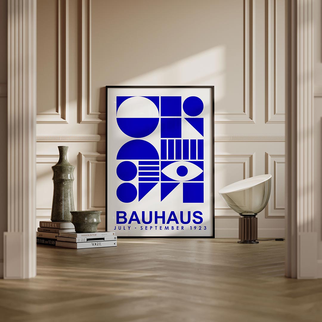 Vormen en vlakken – moderne Bauhaus wandkunst als poster
